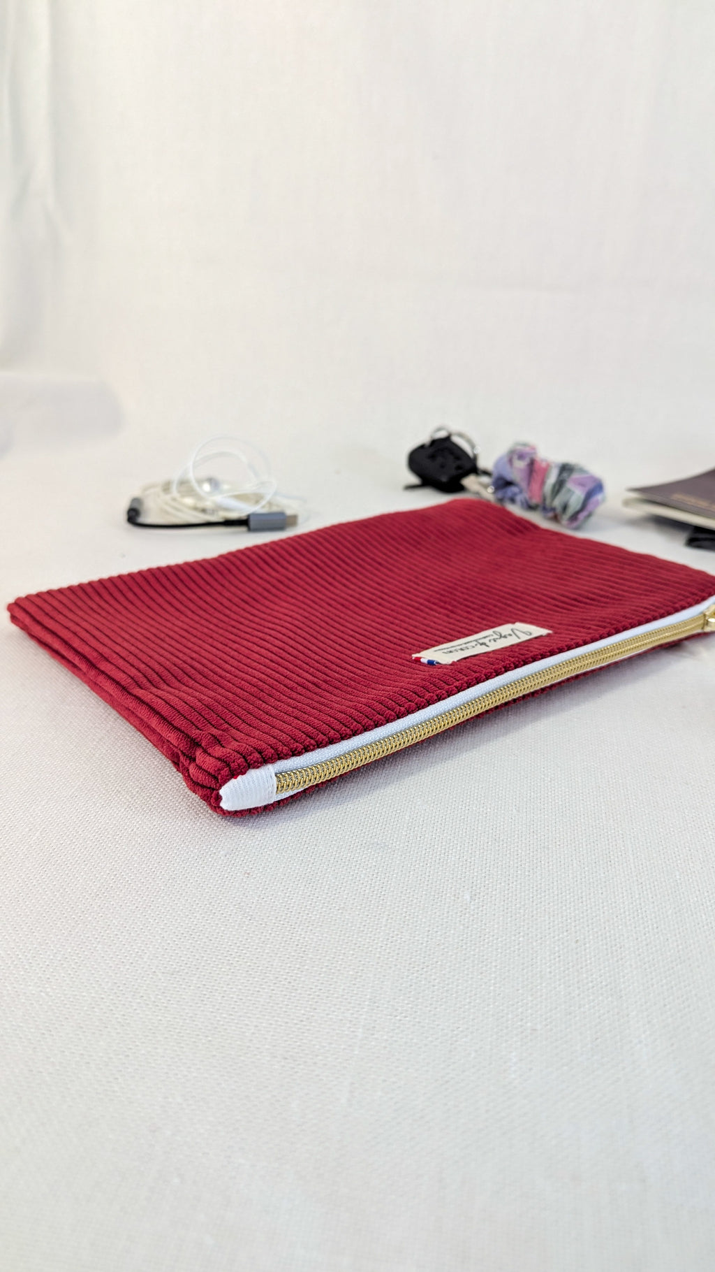 Pochette plate S, M ou L personnalisée