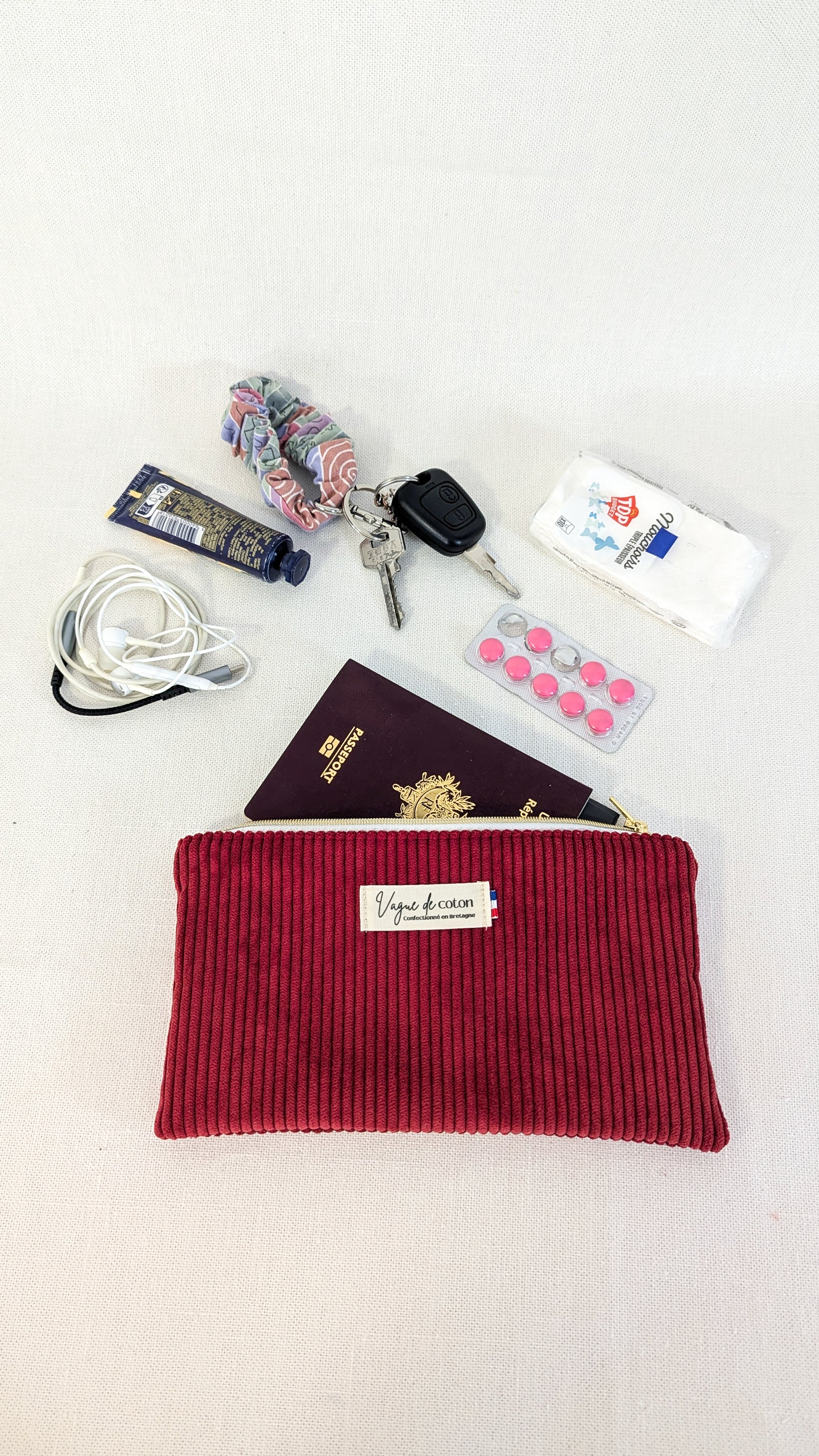 Pochette plate S, M ou L personnalisée