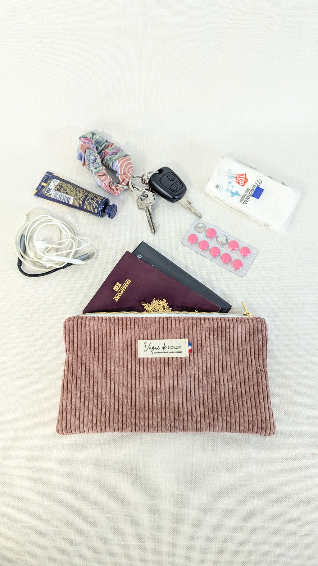 Pochette plate taille M - plusieurs coloris