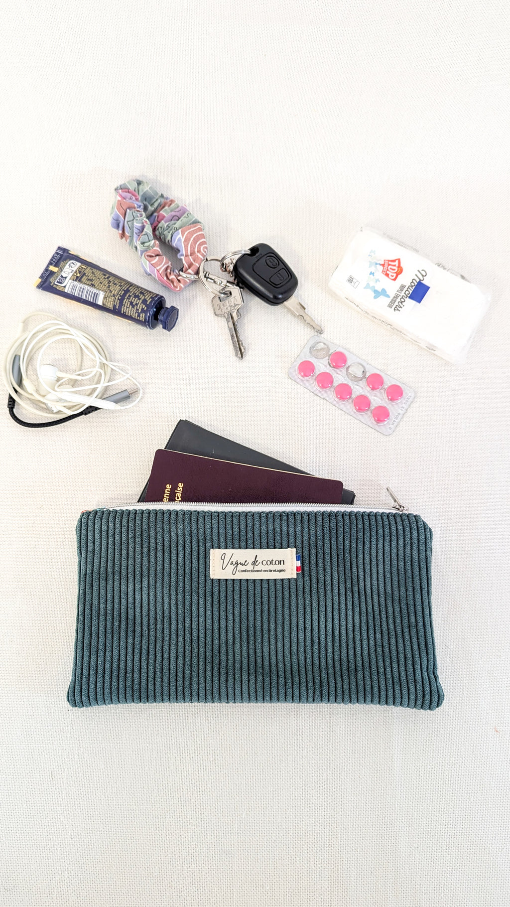 Pochette plate S, M ou L personnalisée