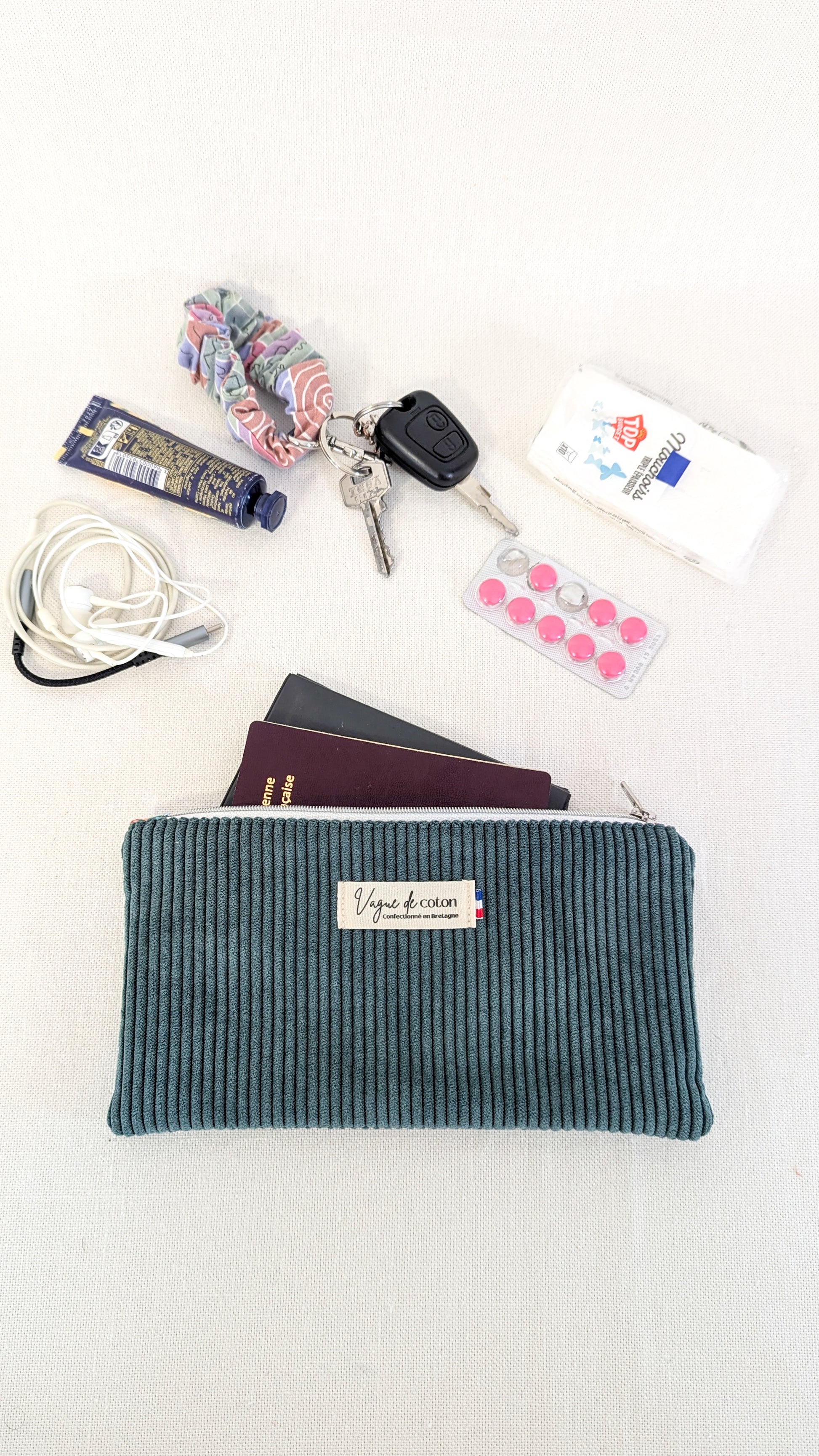 Pochette plate S, M ou L personnalisée