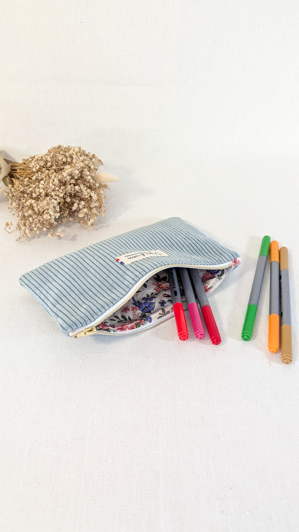 Pochette plate S, M ou L personnalisée