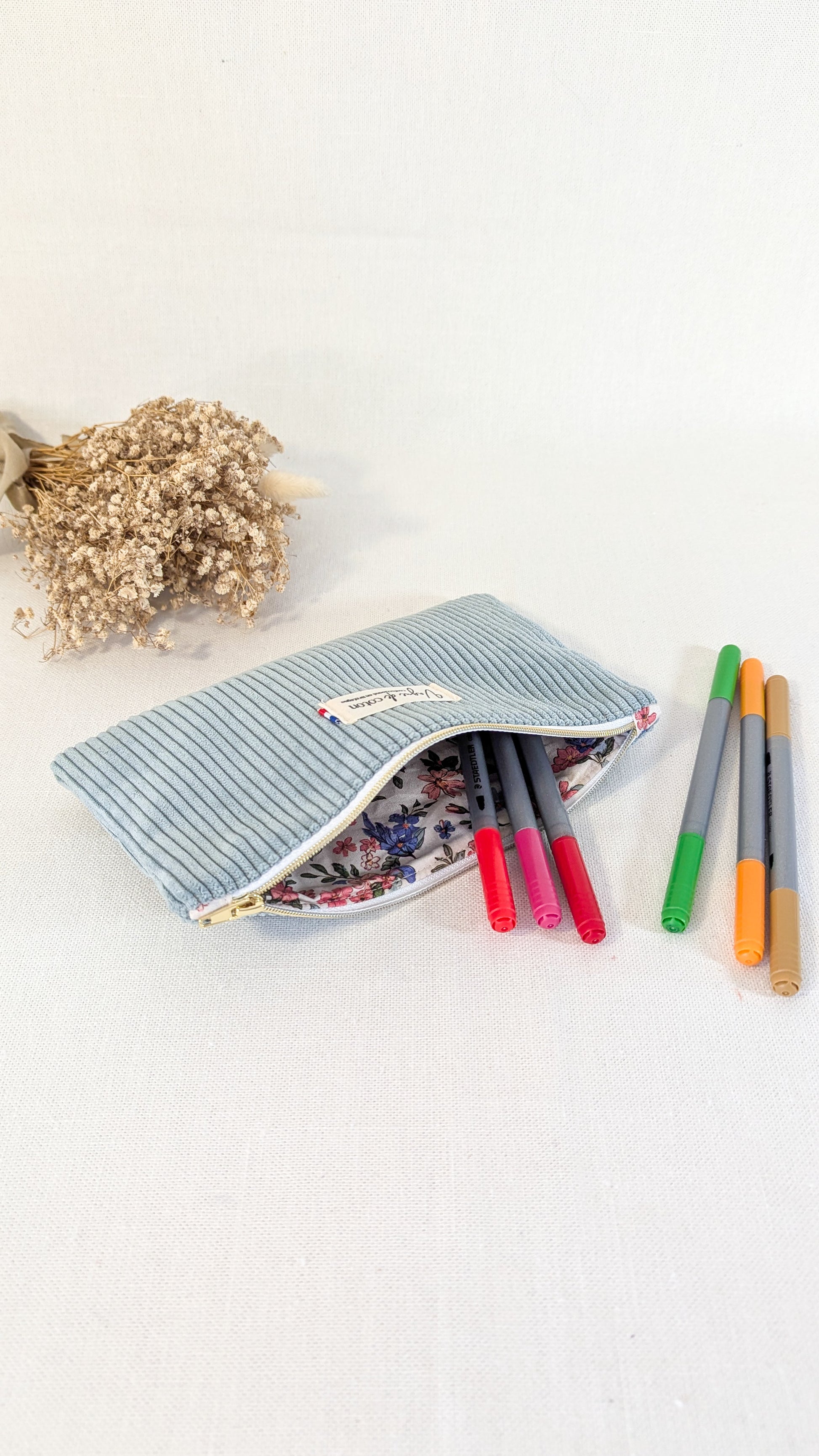 Pochette plate S, M ou L personnalisée