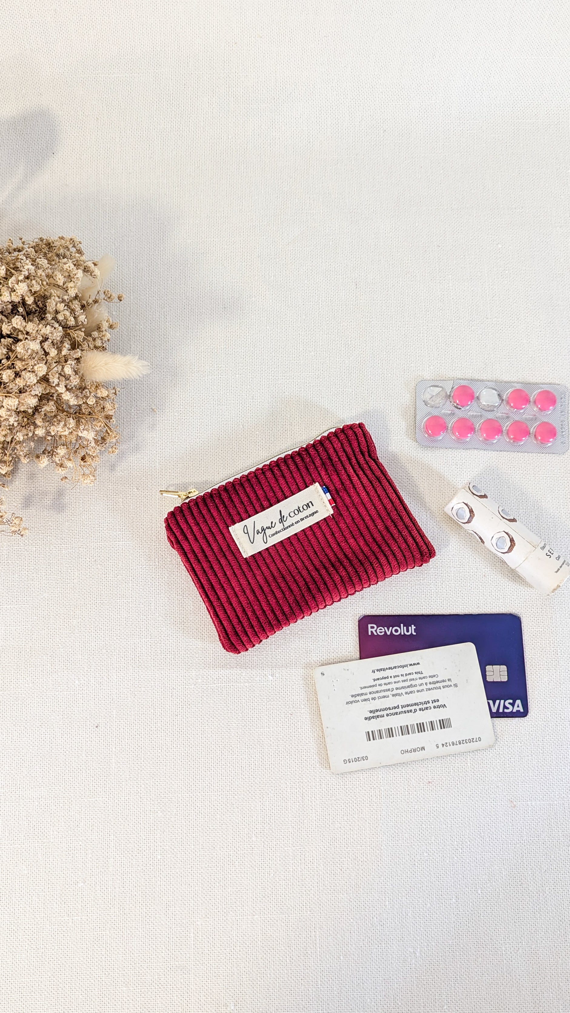 Pochette plate S, M ou L personnalisée