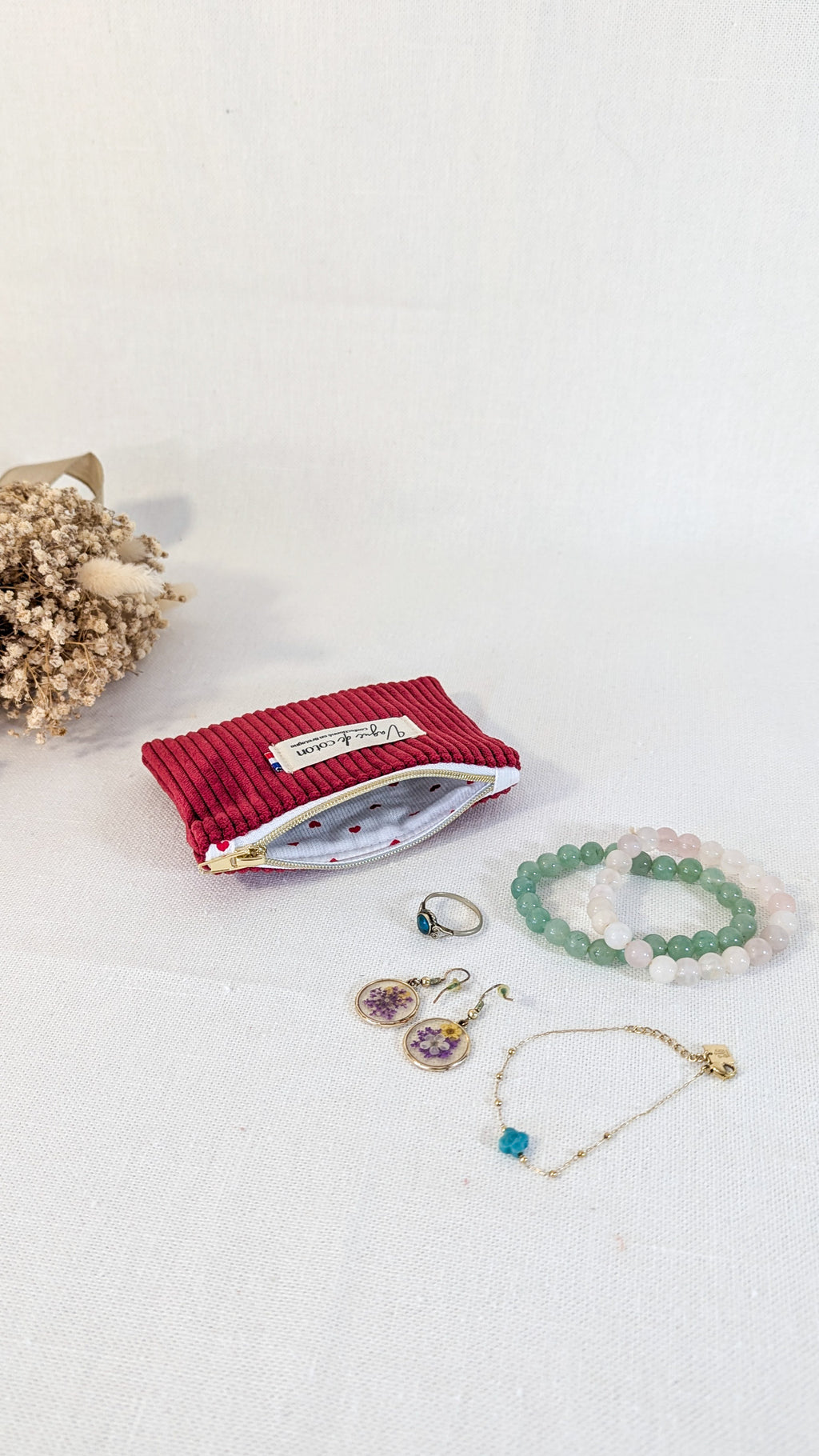 Pochette plate S, M ou L personnalisée