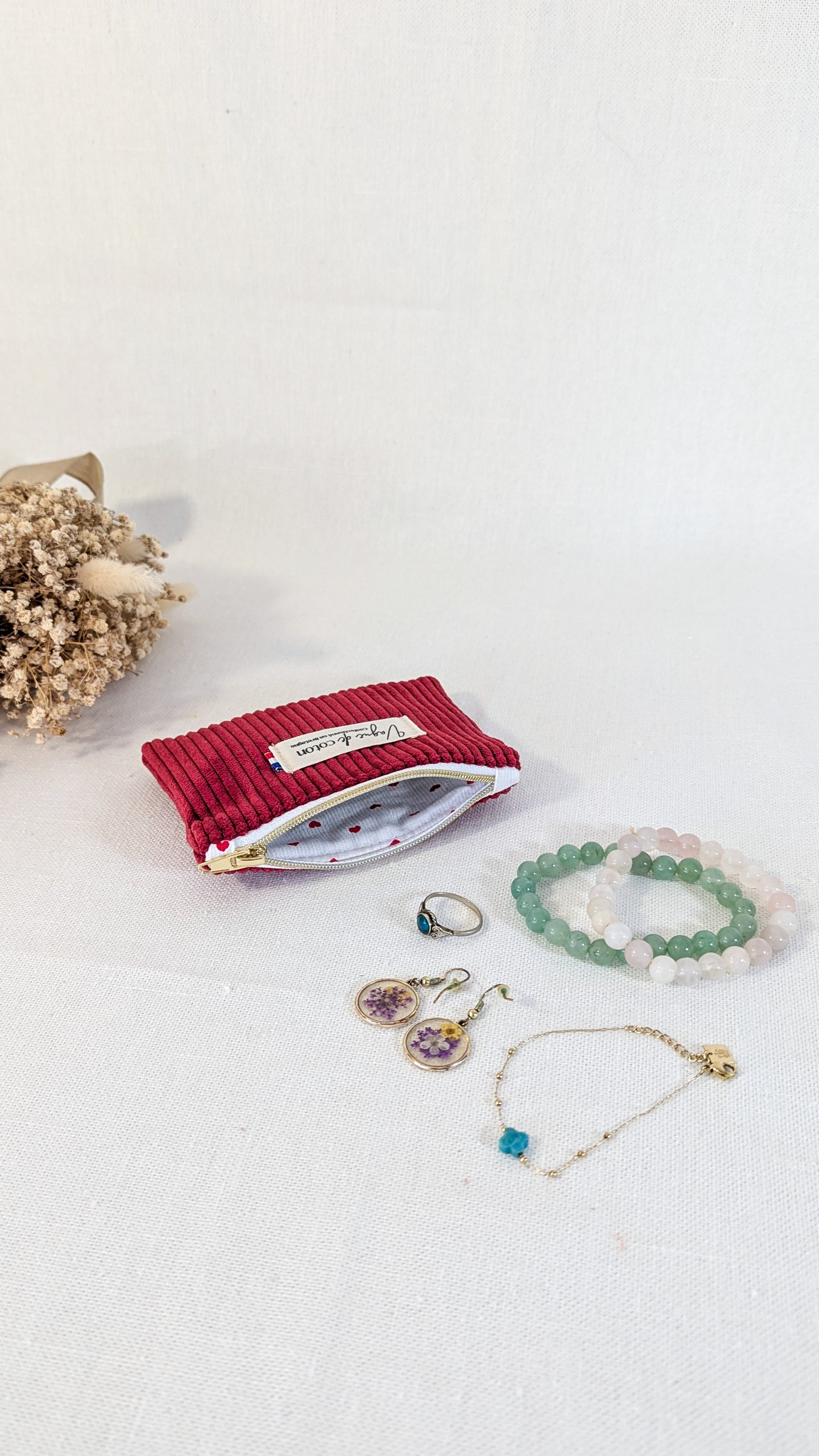 Pochette plate S, M ou L personnalisée