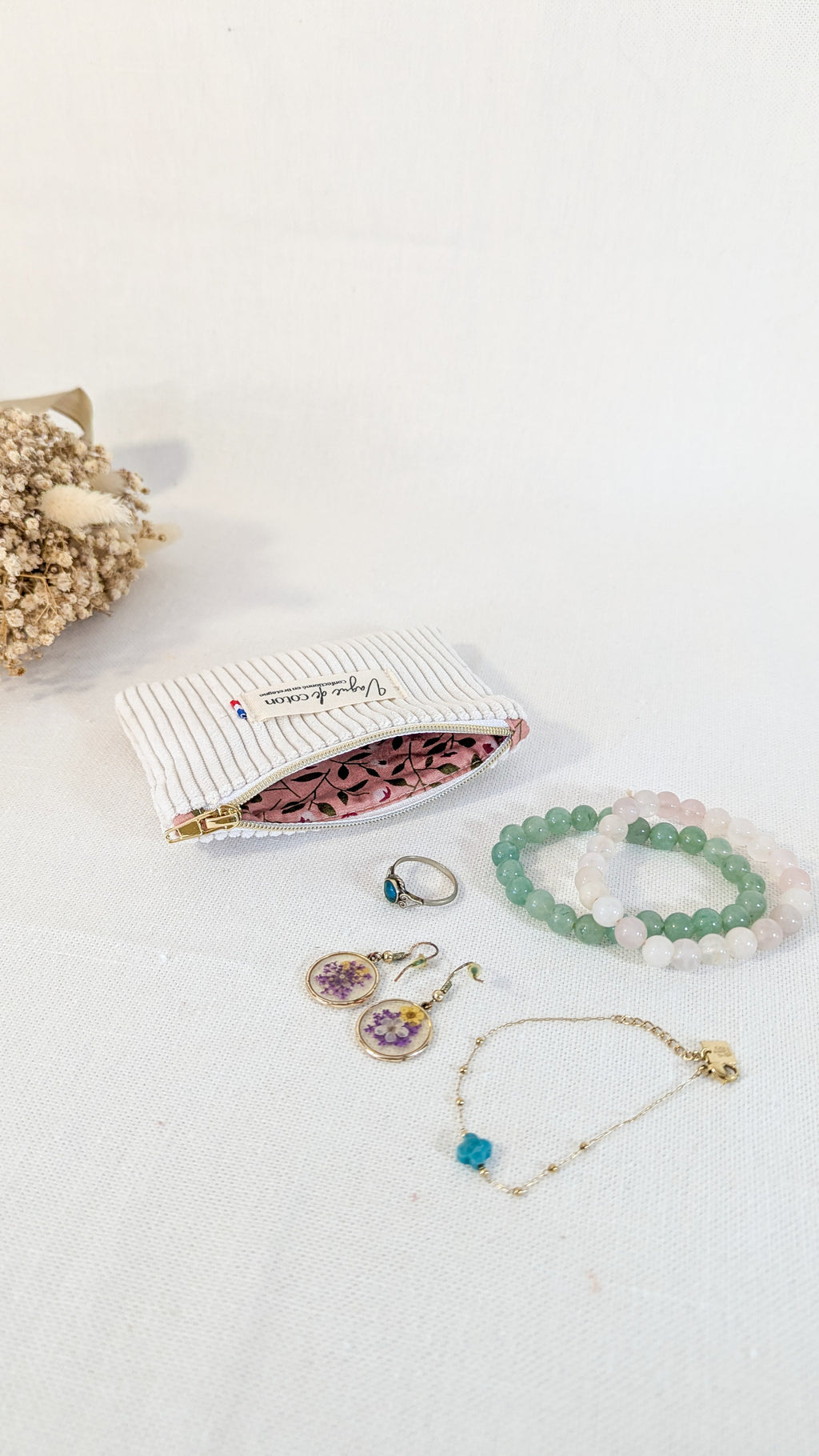 Pochette plate S, M ou L personnalisée