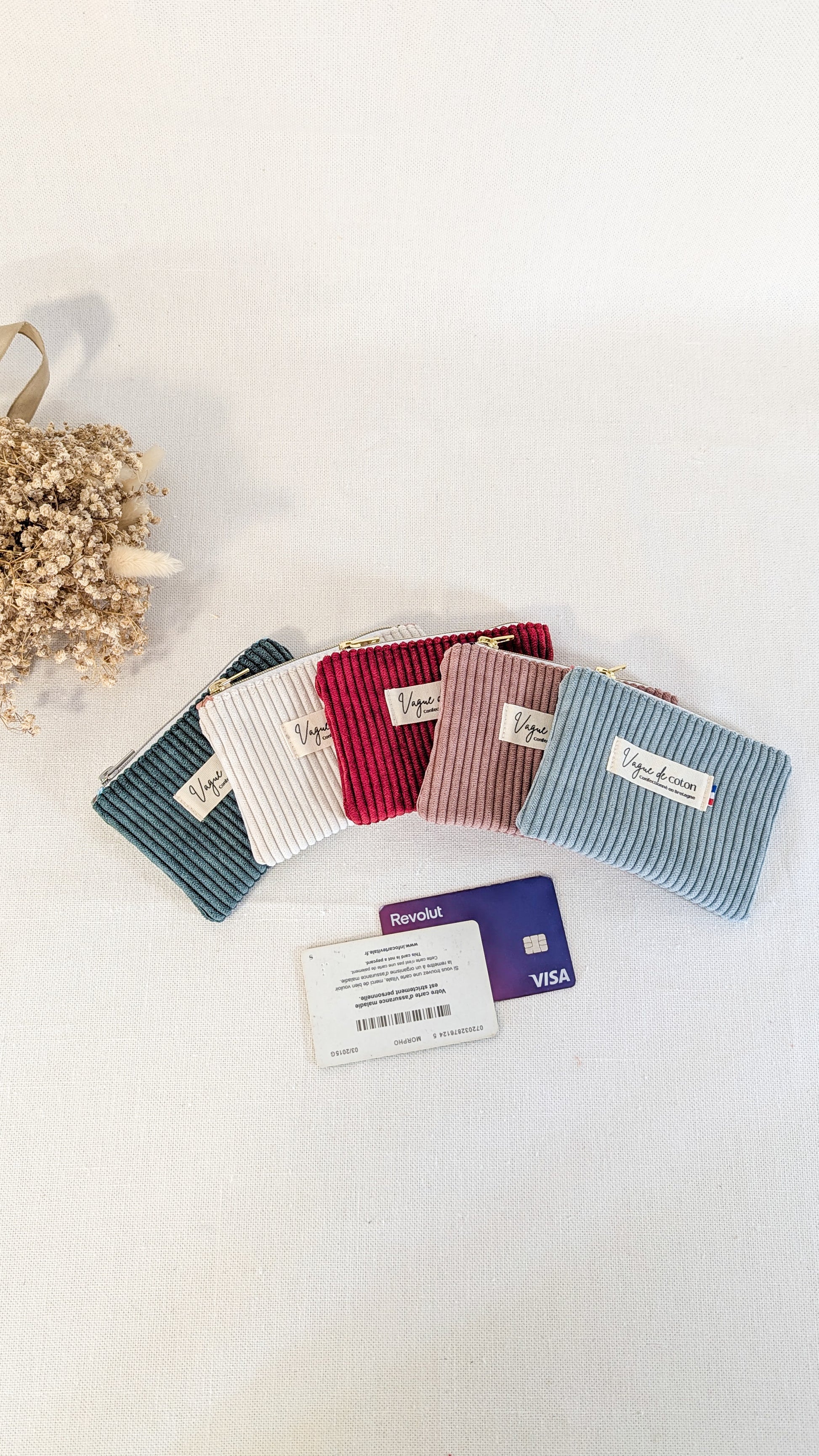 Pochette plate taille S - plusieurs coloris