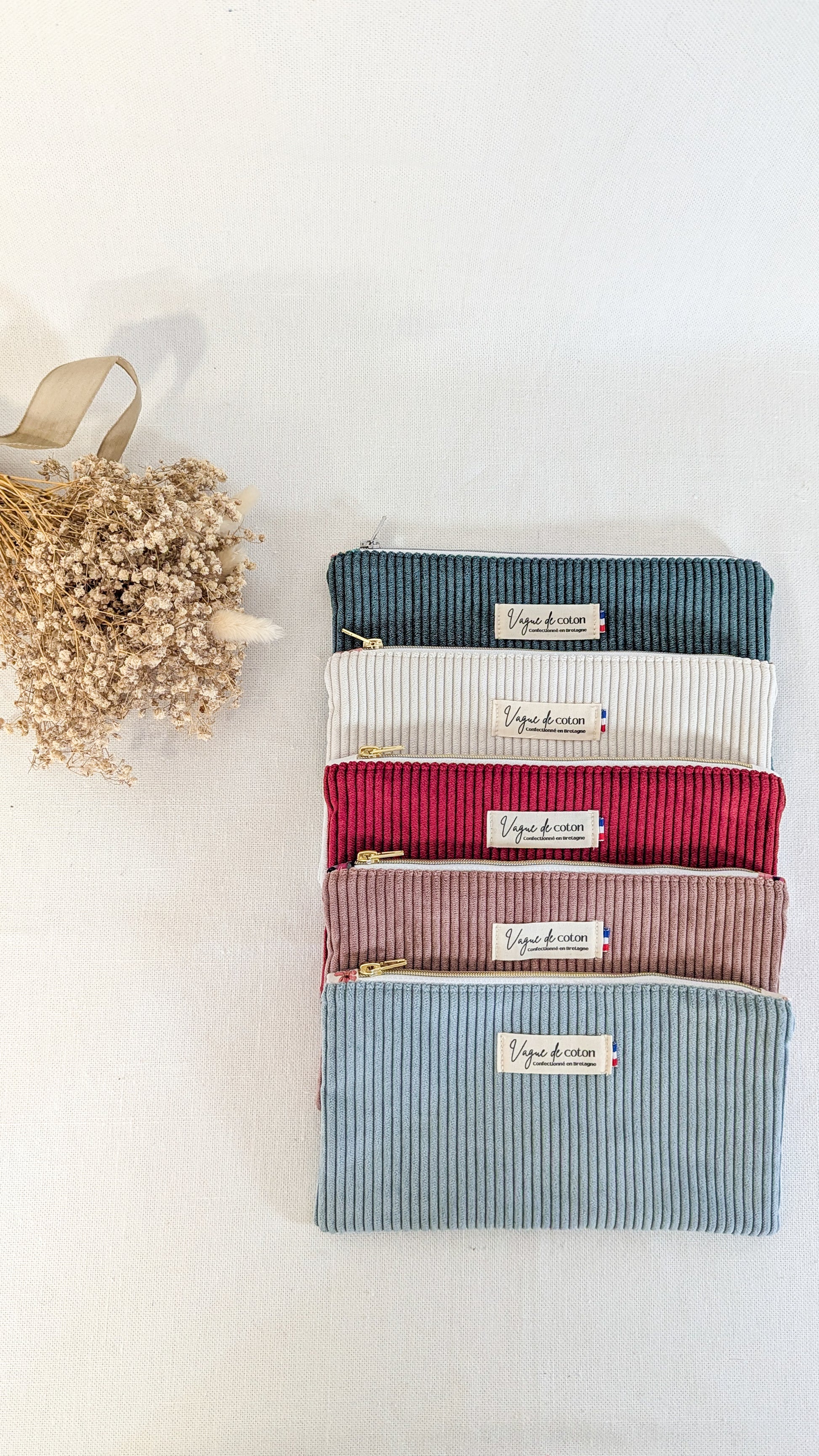 Pochette plate S, M ou L personnalisée