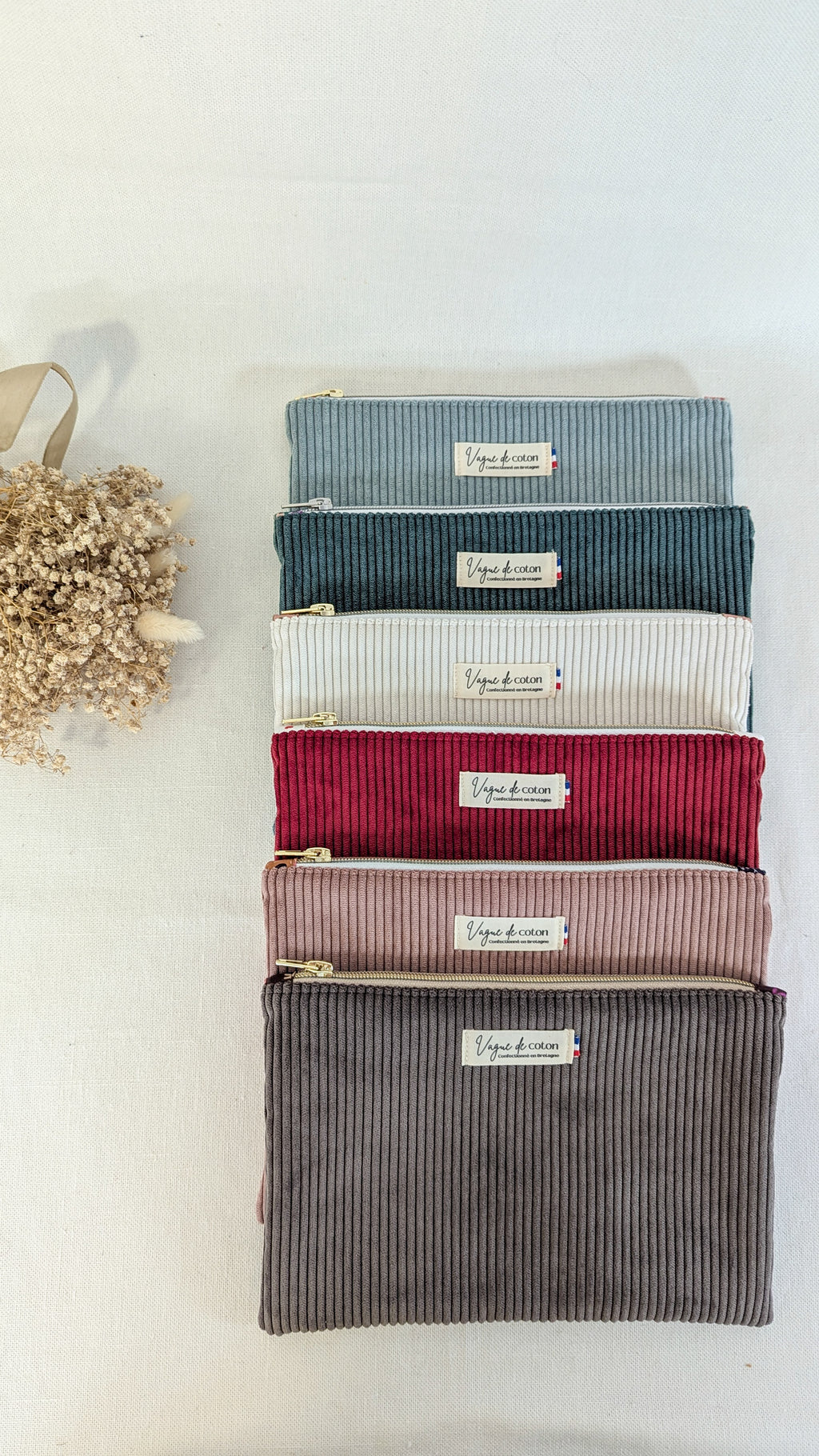 Pochette plate S, M ou L personnalisée