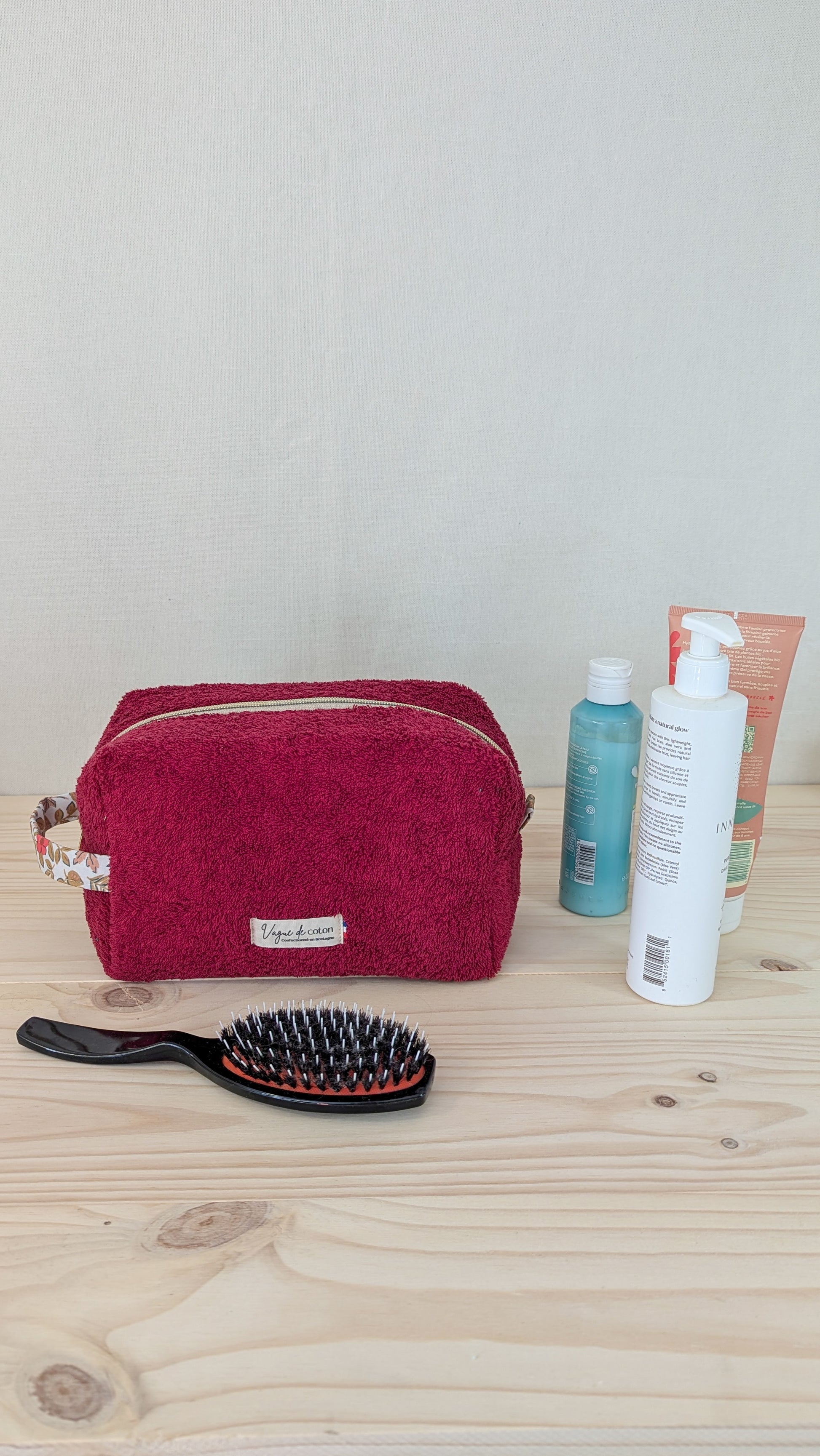 Grande trousse de toilette en éponge