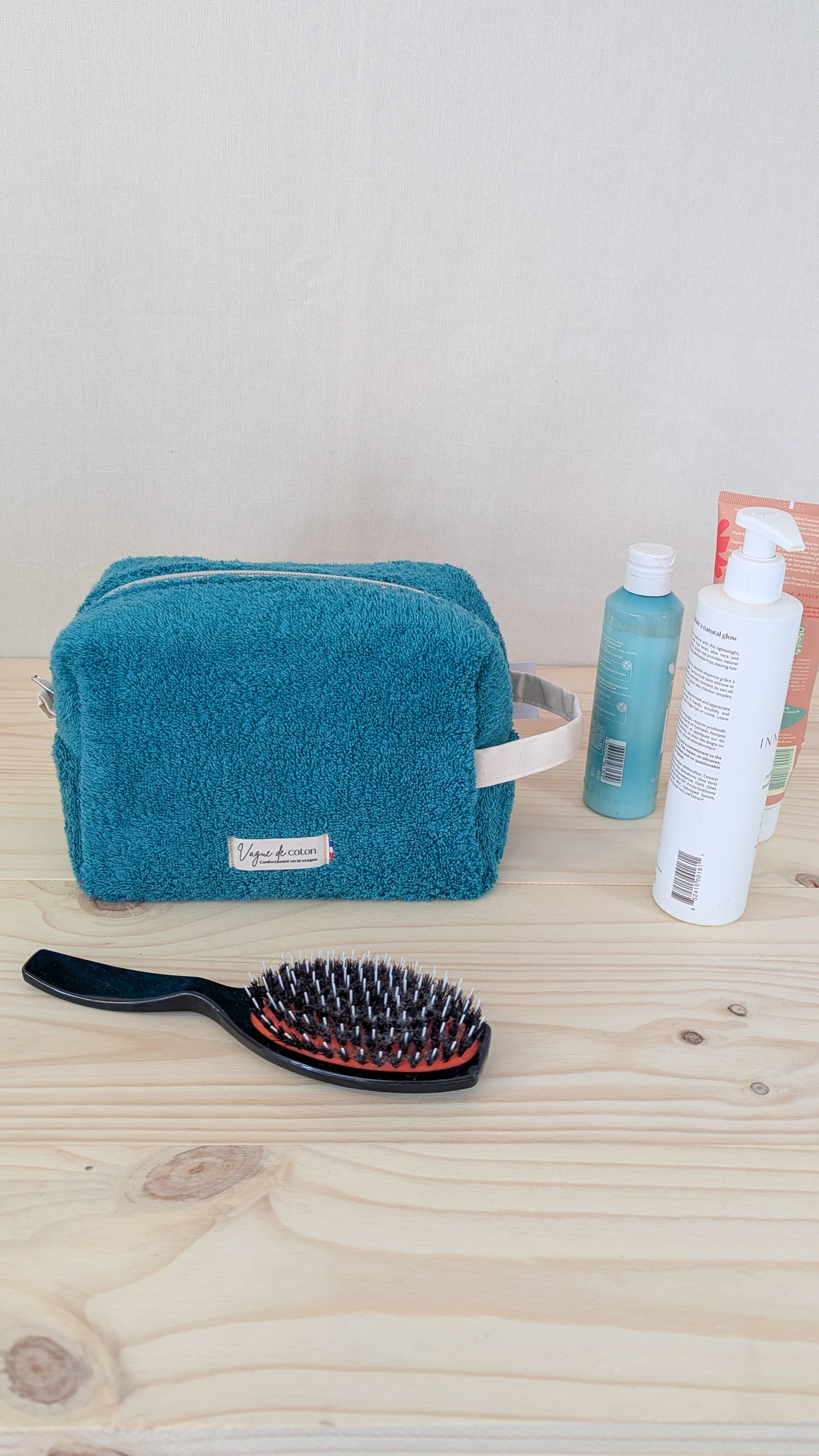 Grande trousse de toilette en éponge