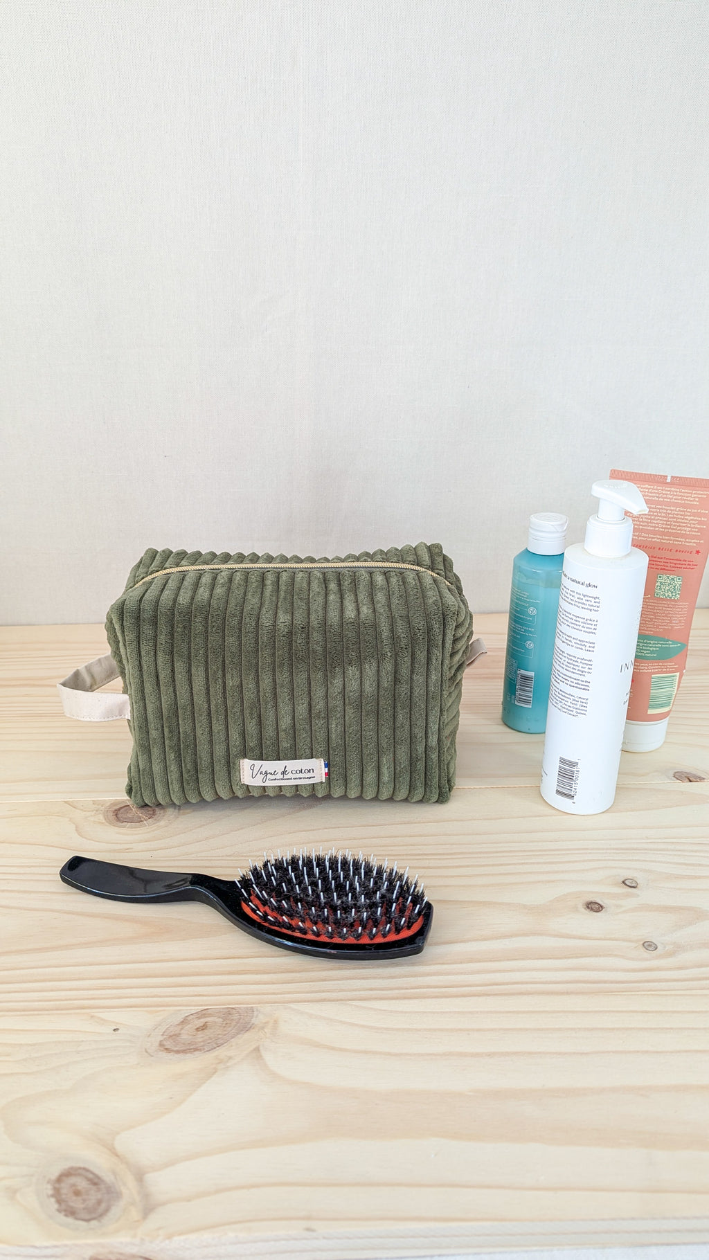 Grande trousse de toilette Velours grosses côtes