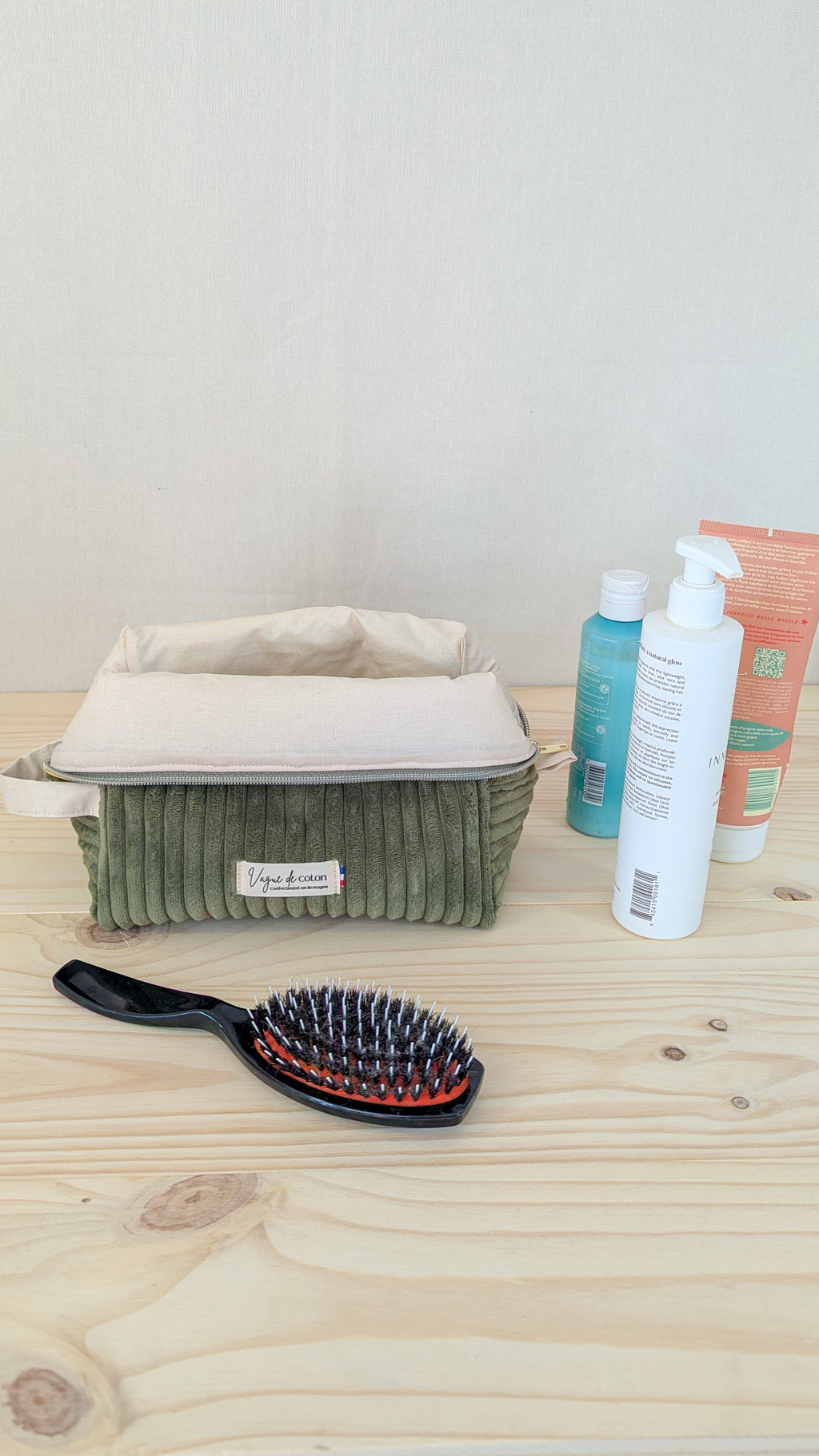 Grande trousse de toilette Velours grosses côtes