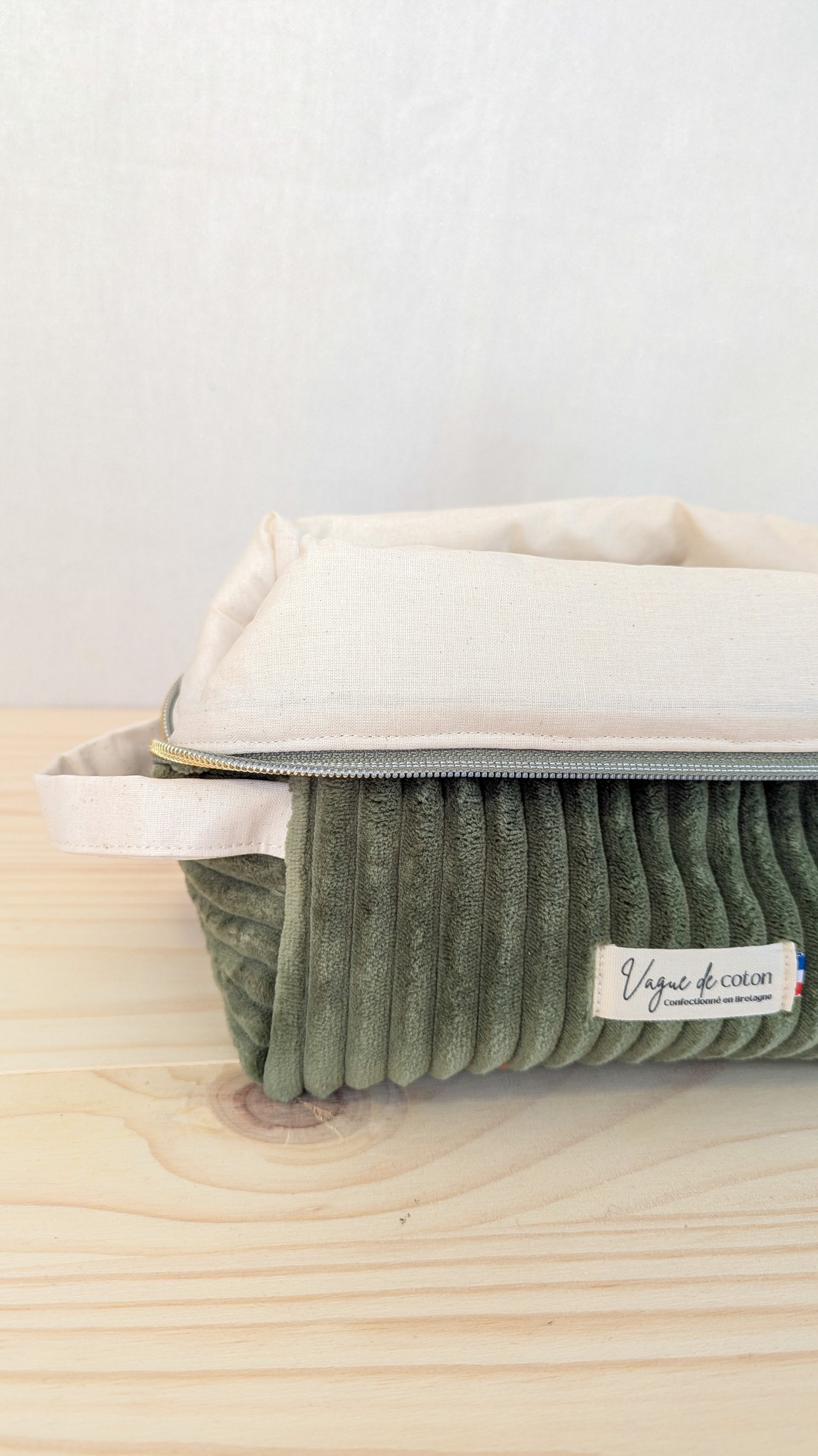 Grande trousse de toilette Velours grosses côtes