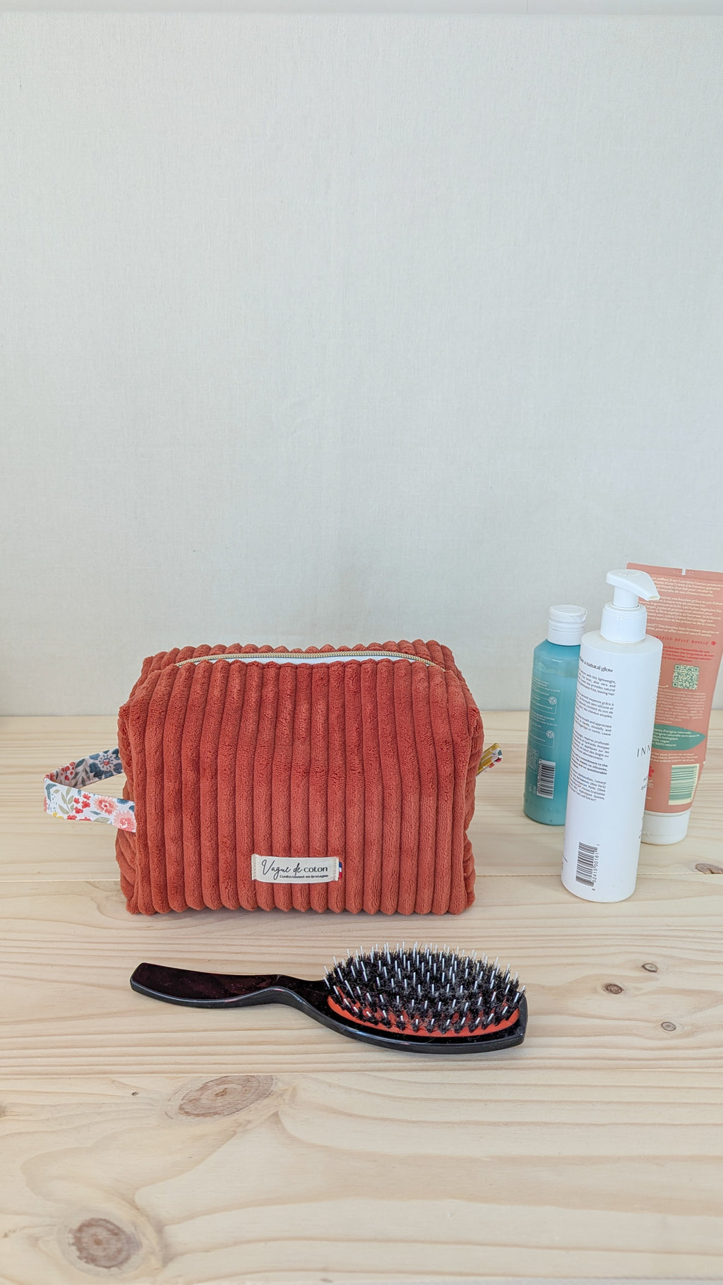 Grande trousse de toilette Velours grosses côtes