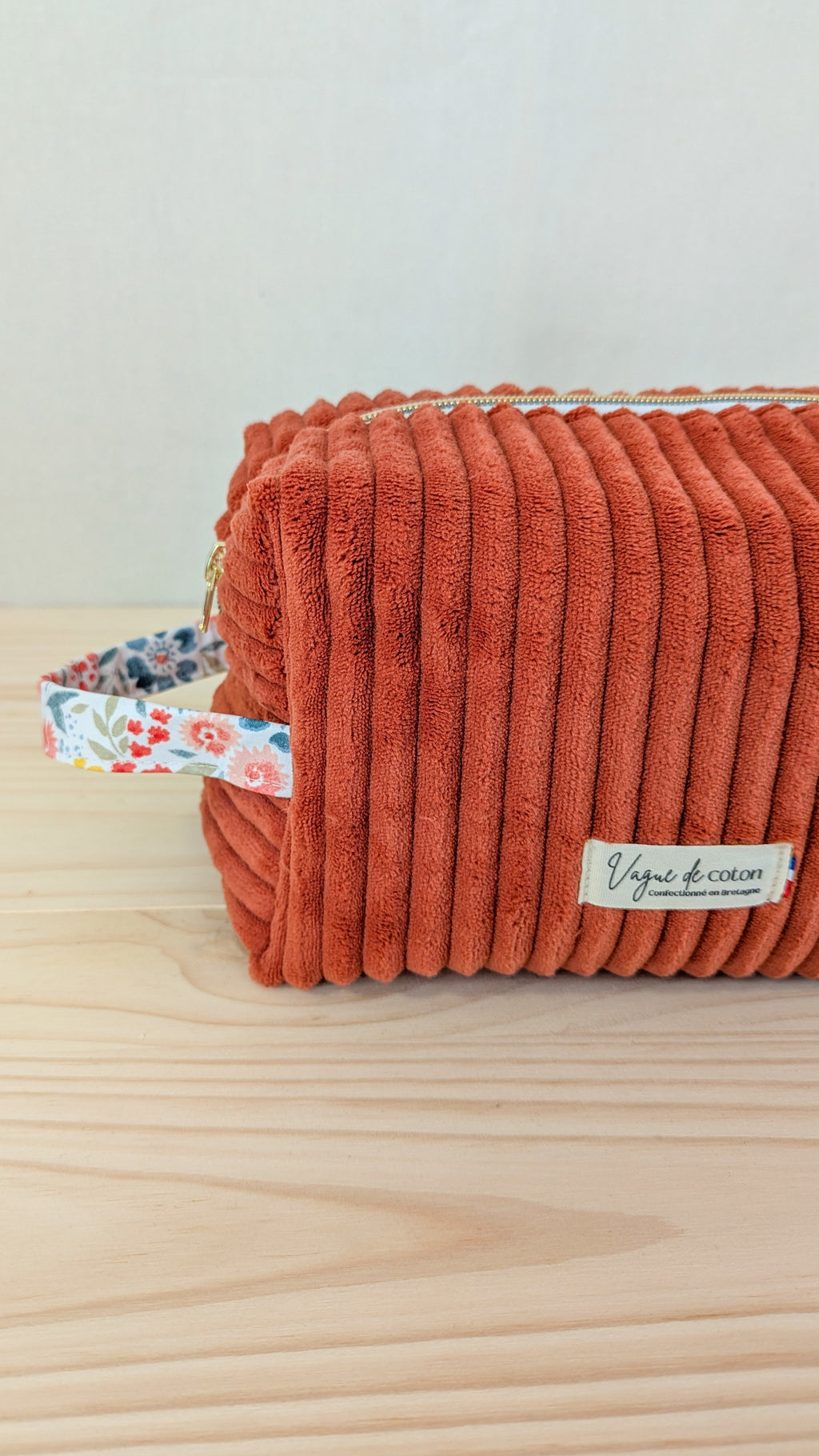 Grande trousse de toilette Velours grosses côtes