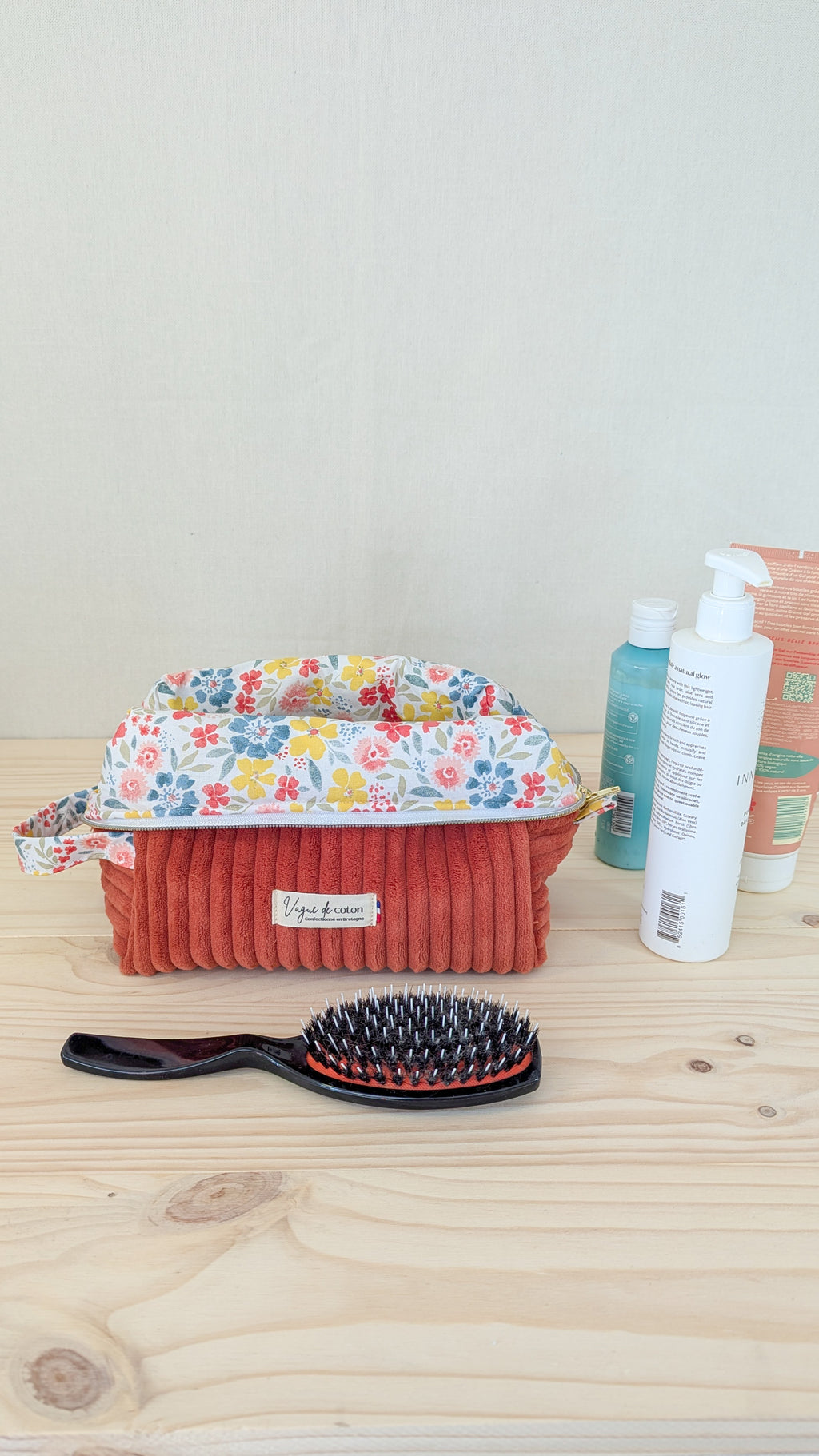 Grande trousse de toilette Velours grosses côtes