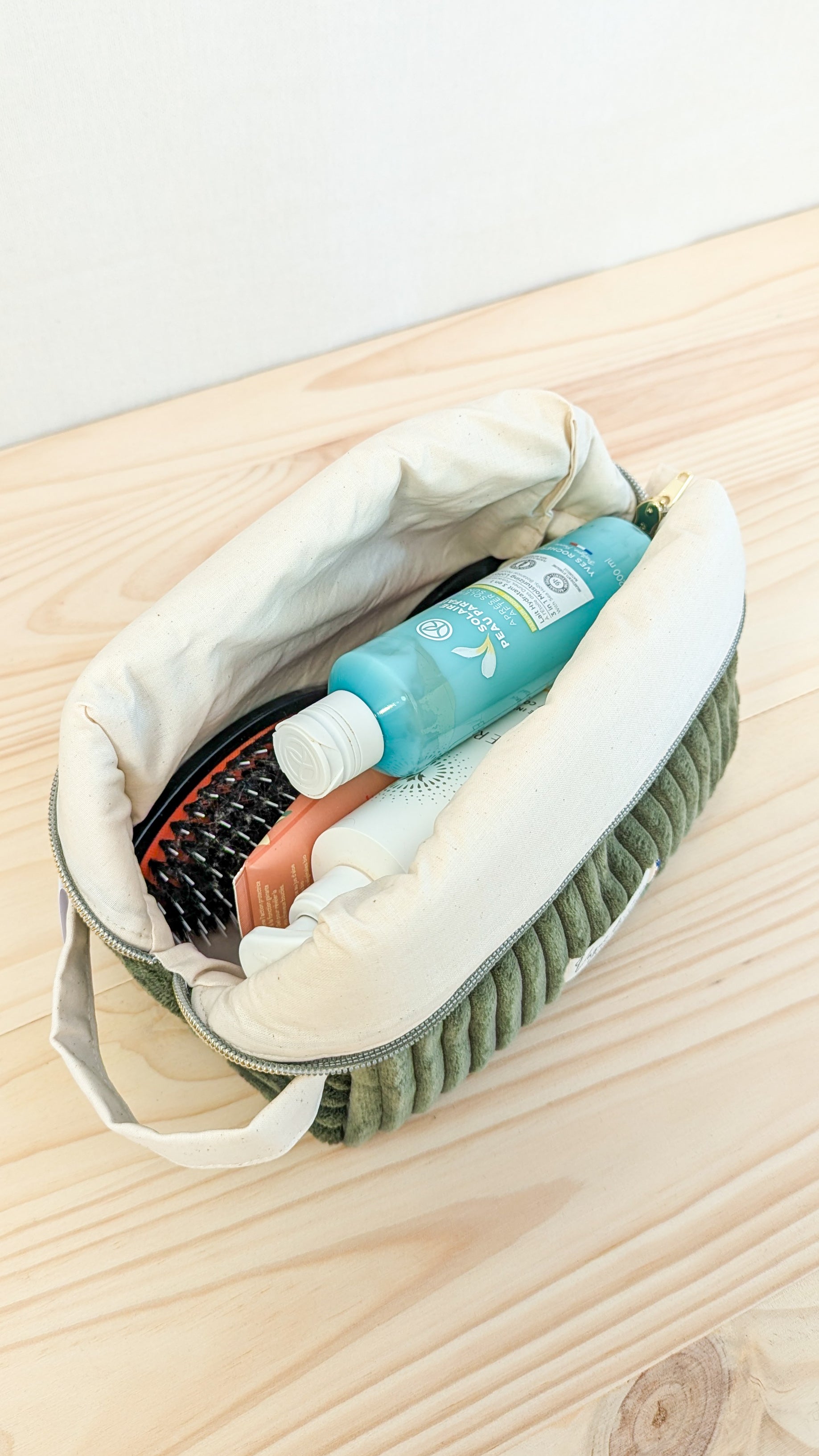 Grande trousse de toilette Velours grosses côtes