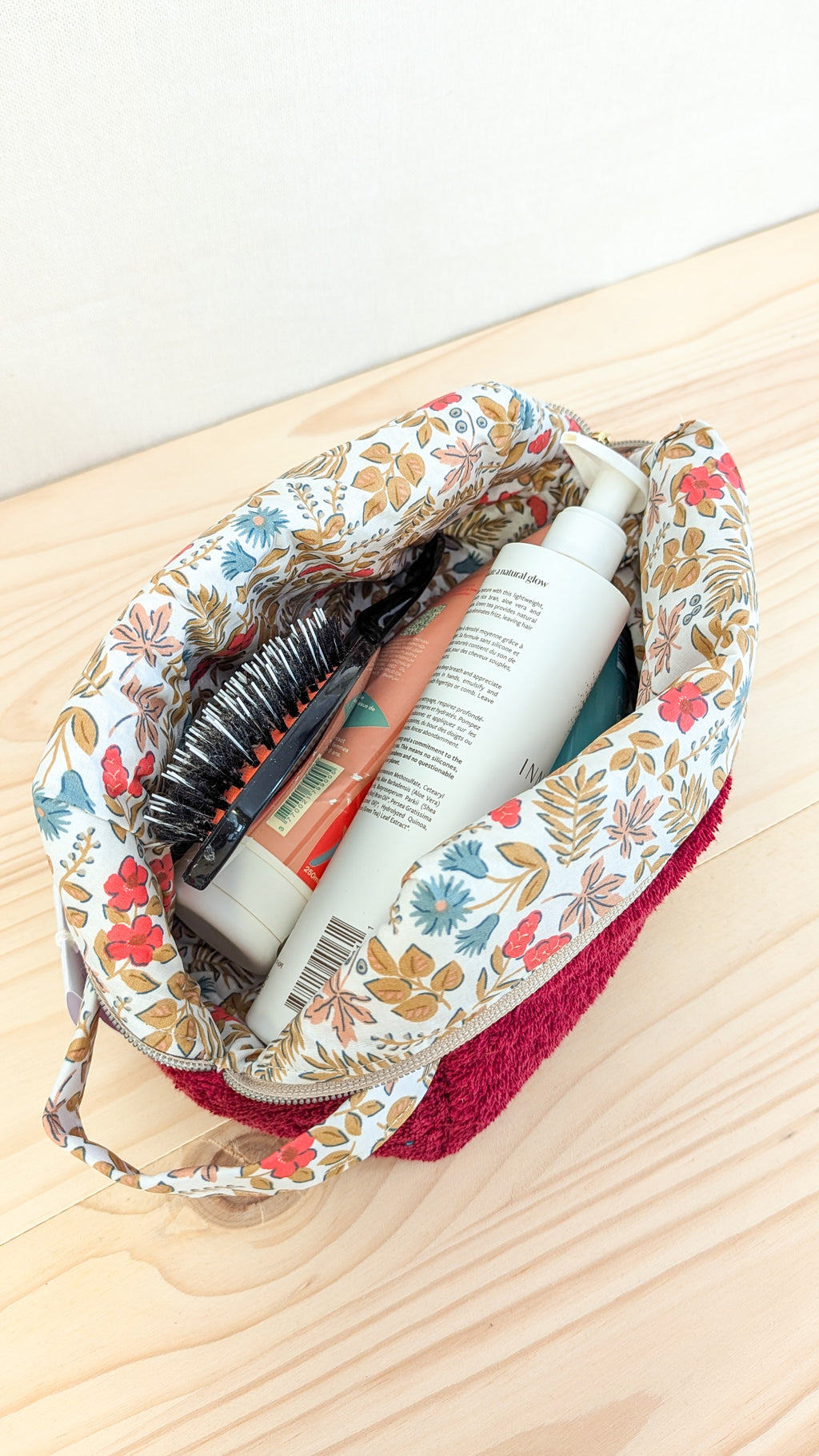 Grande trousse de toilette en éponge