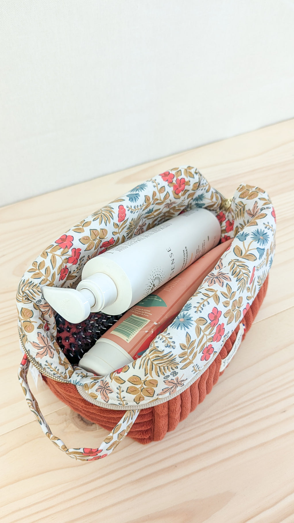 Grande trousse de toilette Velours grosses côtes