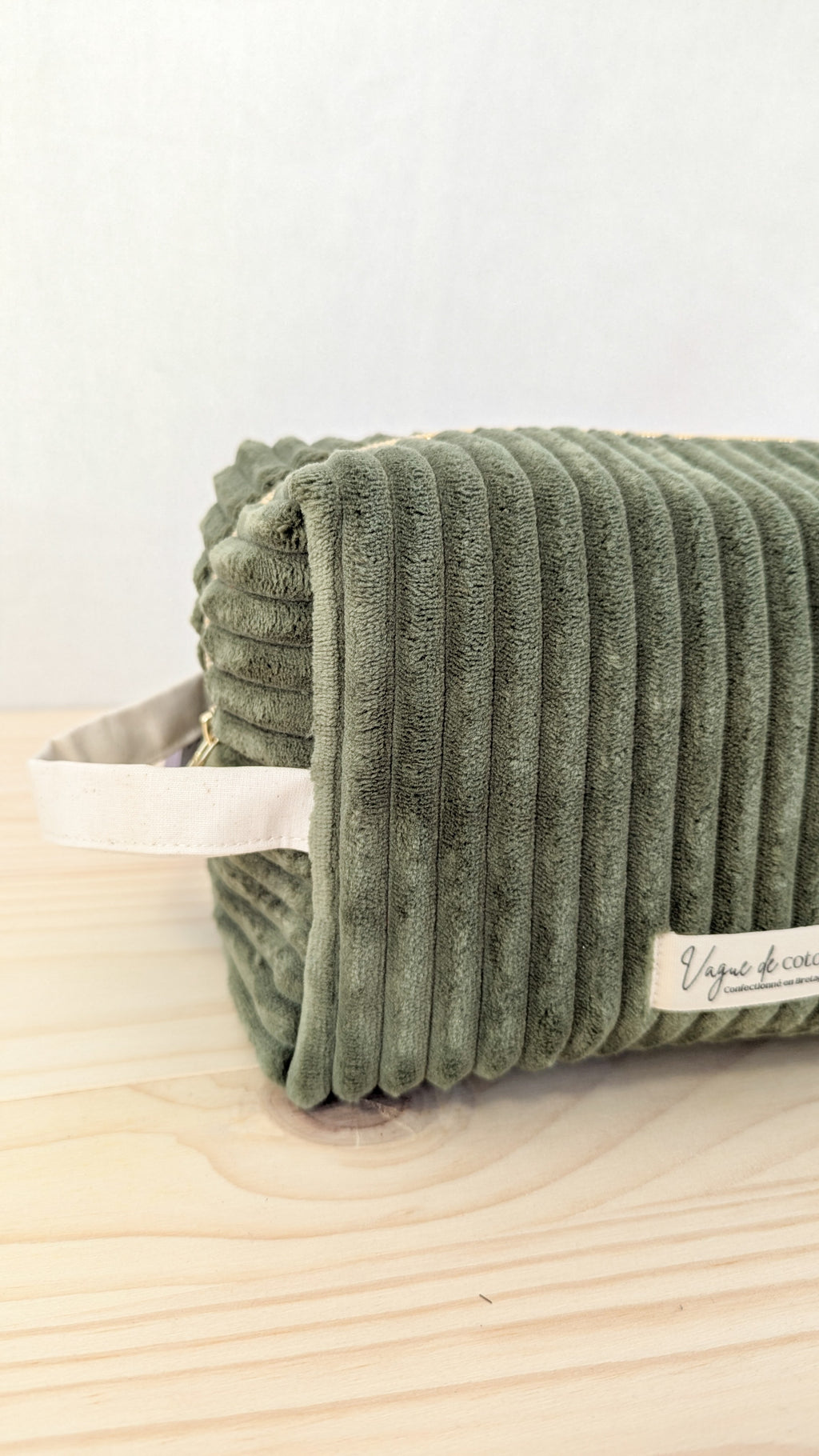 Grande trousse de toilette Velours grosses côtes