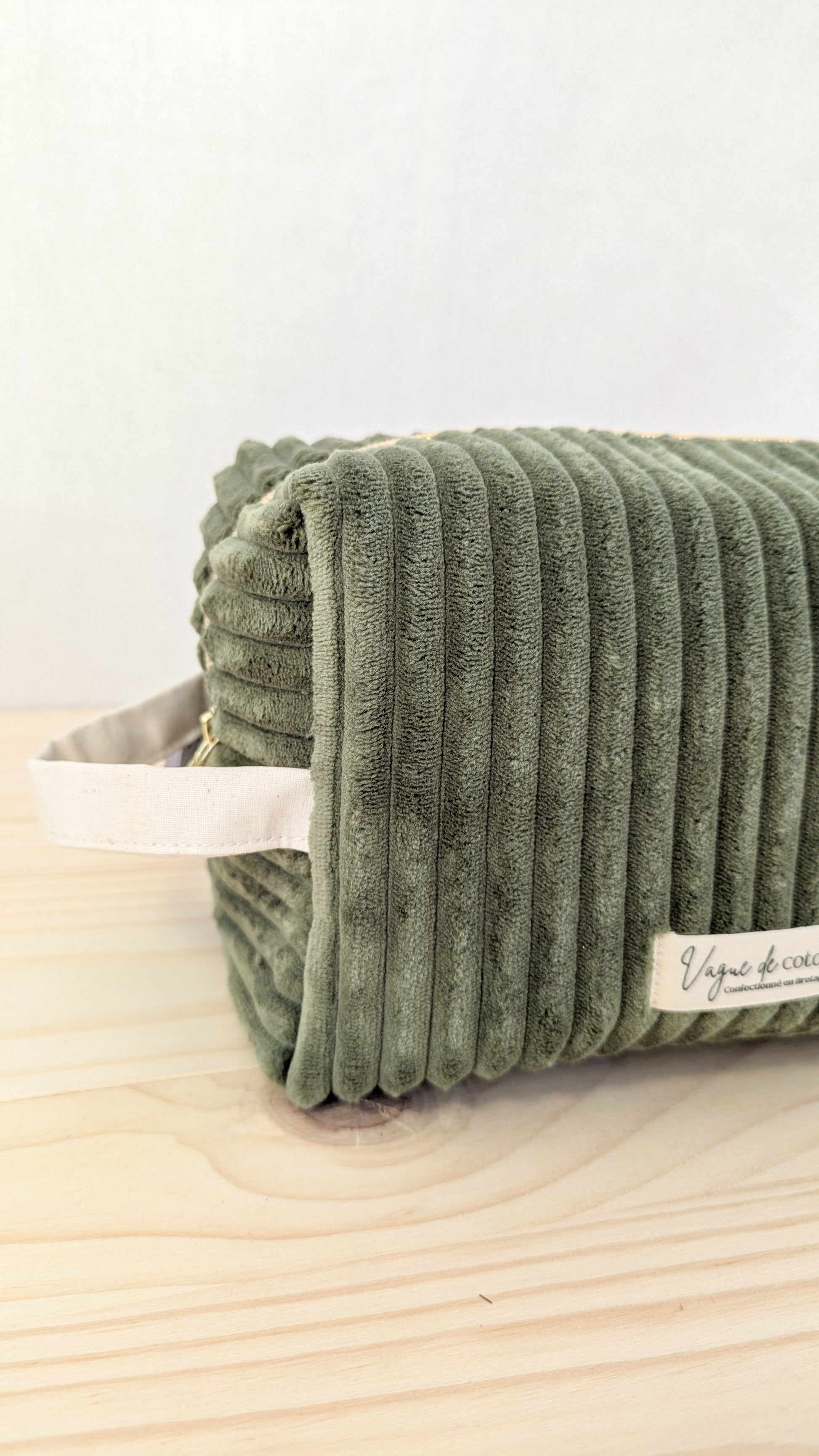 Grande trousse de toilette Velours grosses côtes