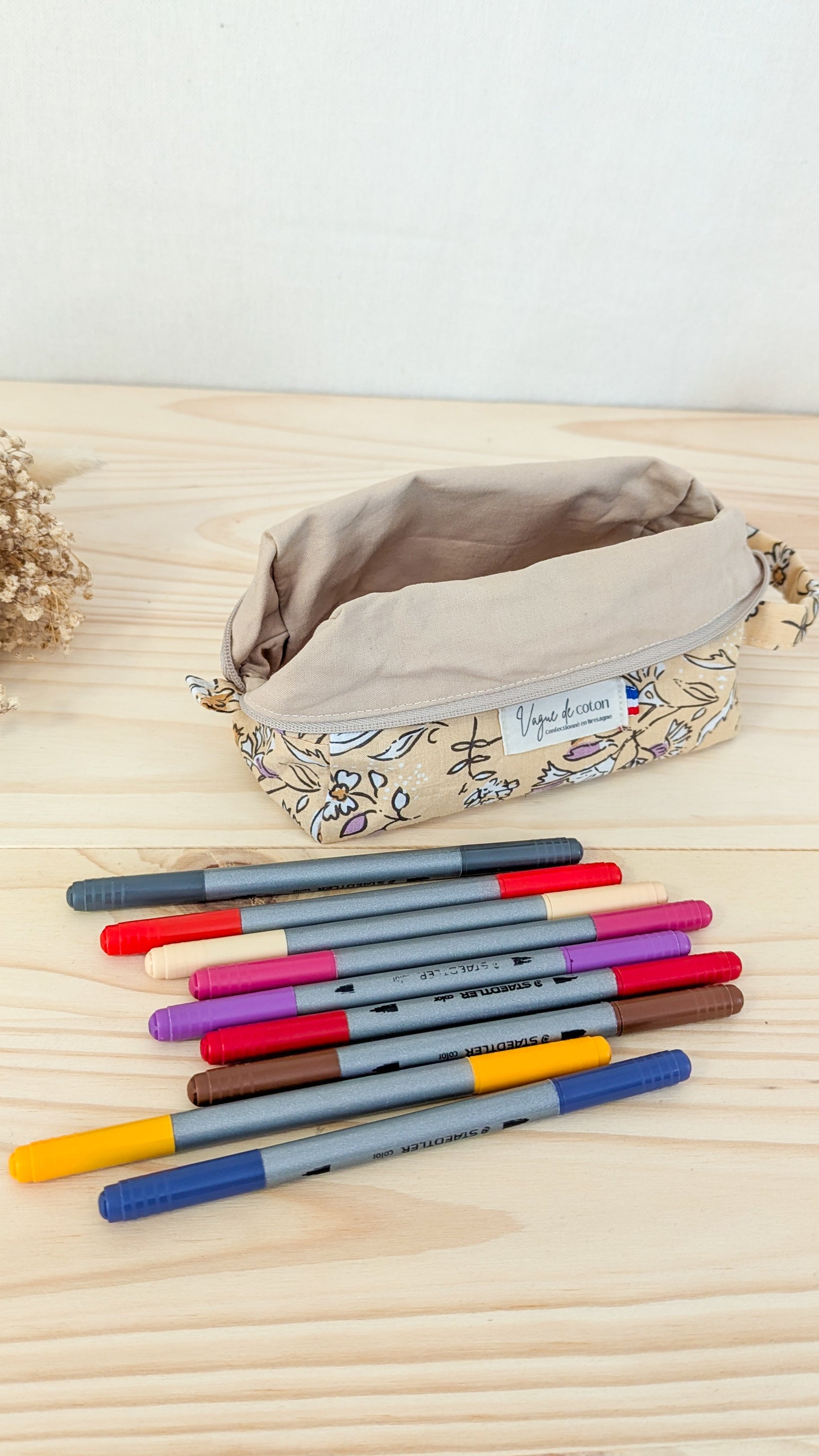 Petite trousse de toilette motif indien