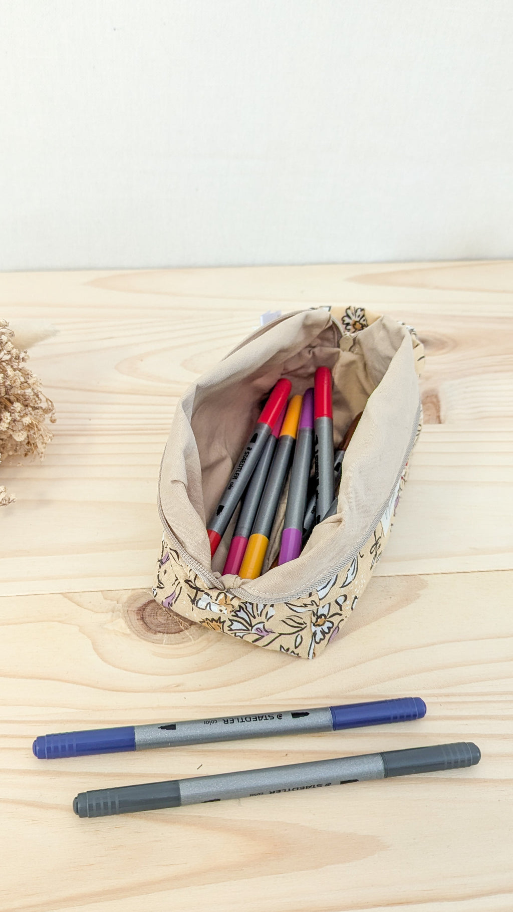 Petite trousse de toilette motif indien