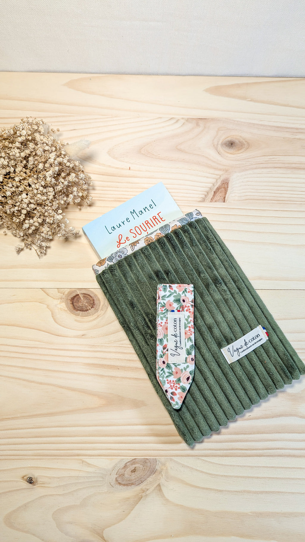 Pochette à livre Velours grosses côtes