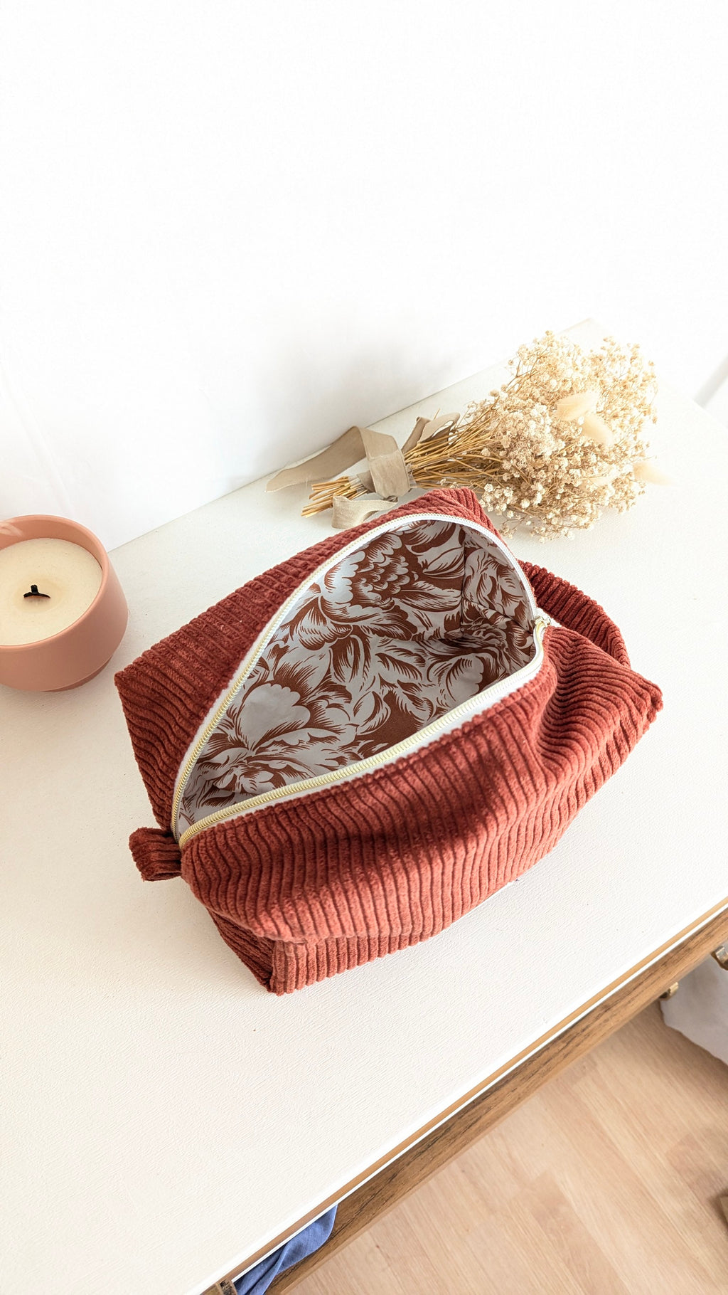 Grande trousse de toilette personnalisée
