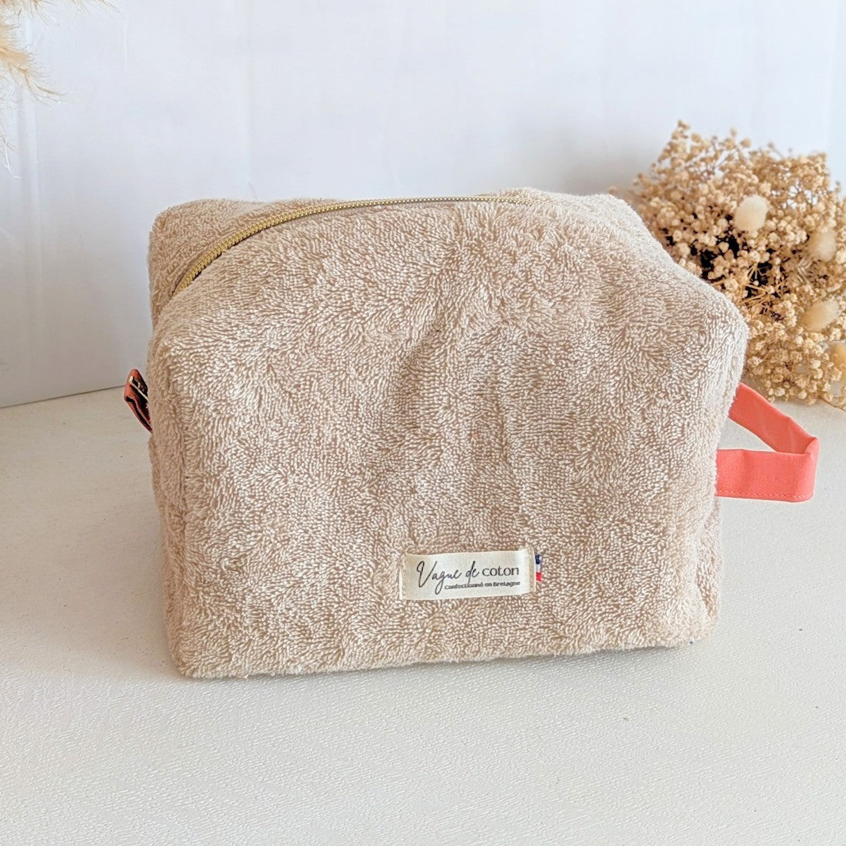 Grande trousse de toilette en éponge