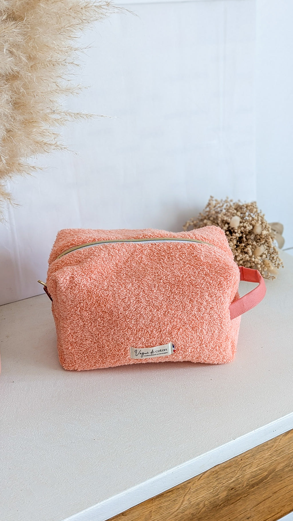 Grande trousse de toilette en éponge