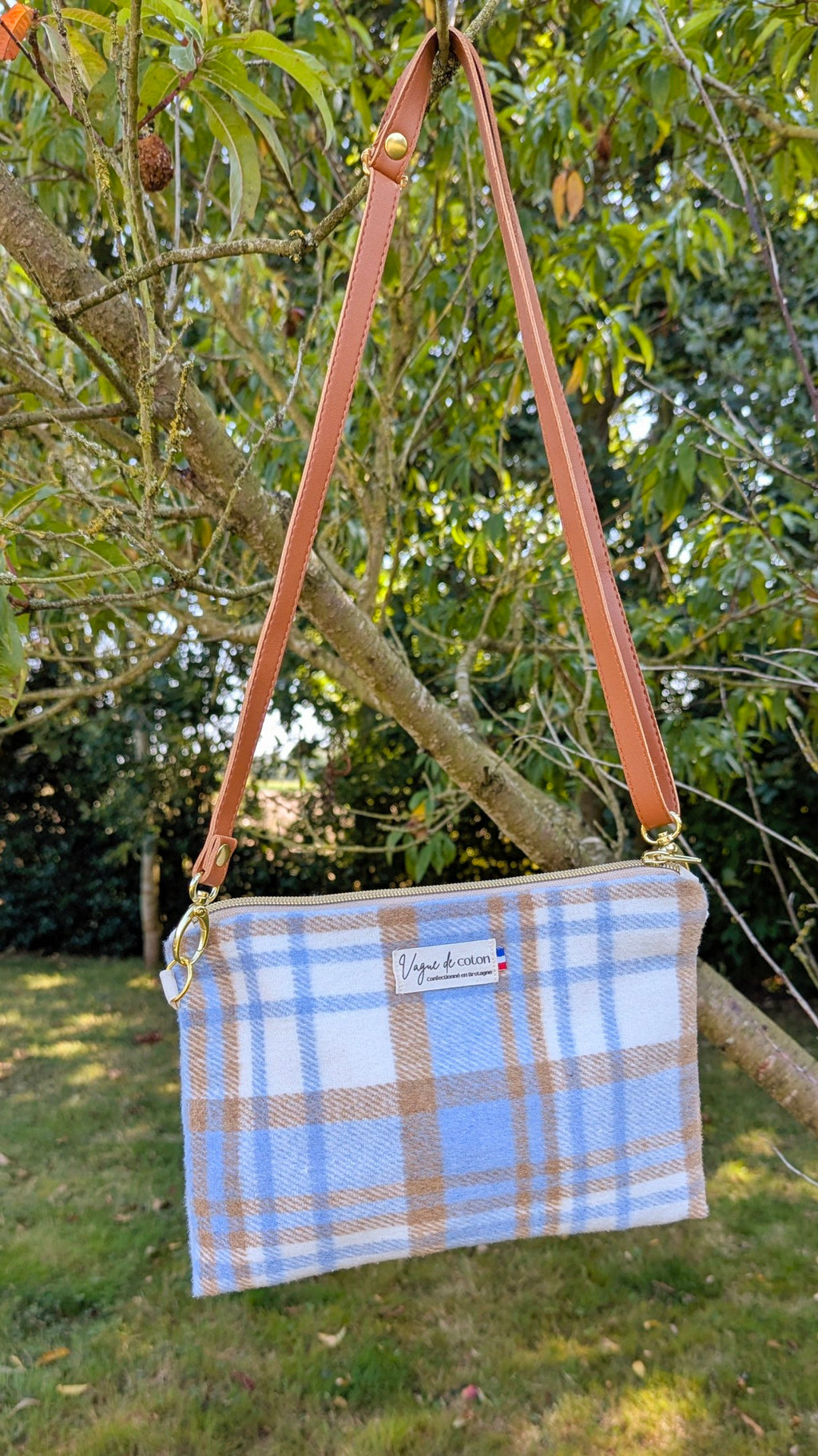 Pochette bandoulière en lainage