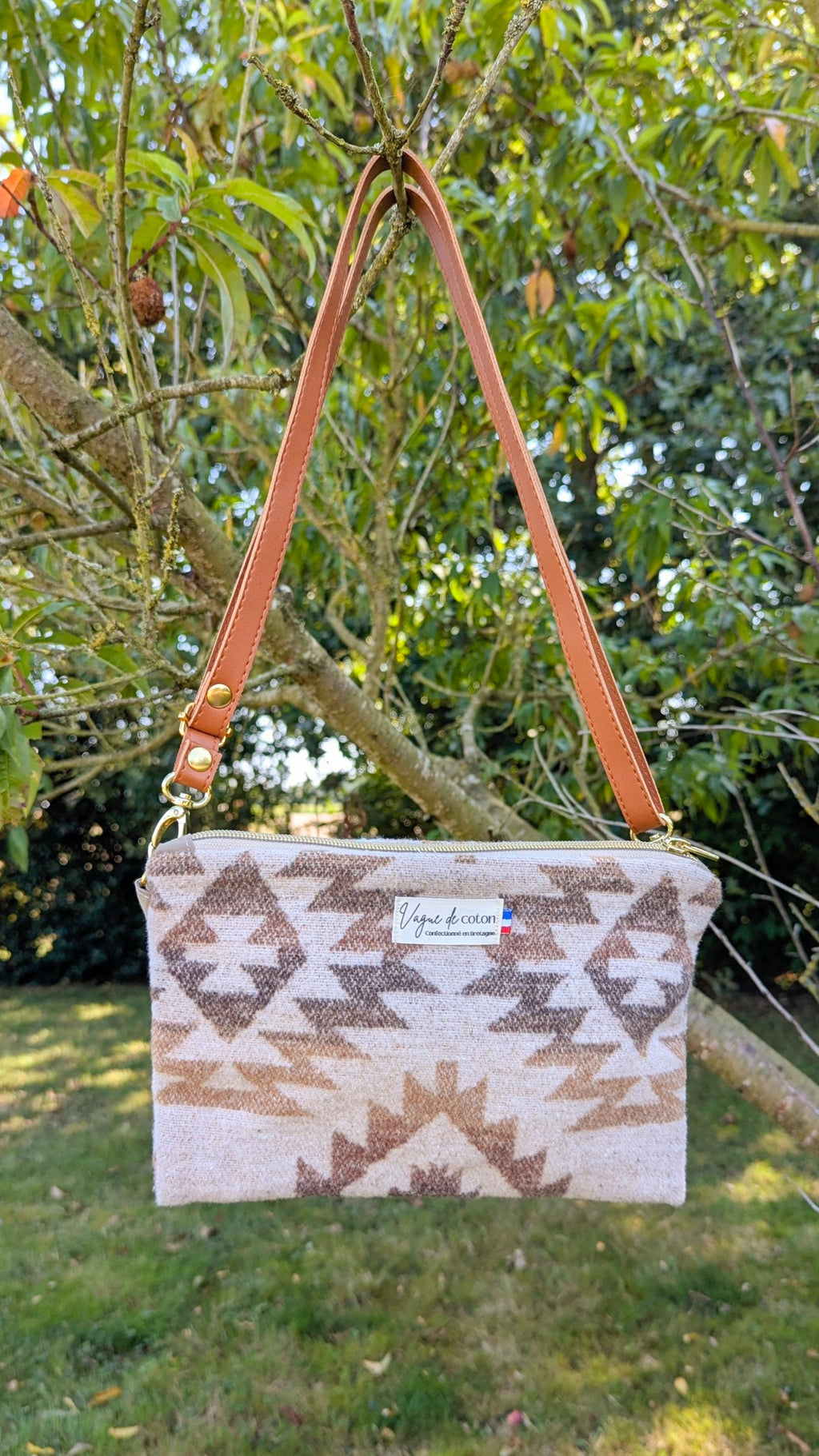 Pochette bandoulière en lainage