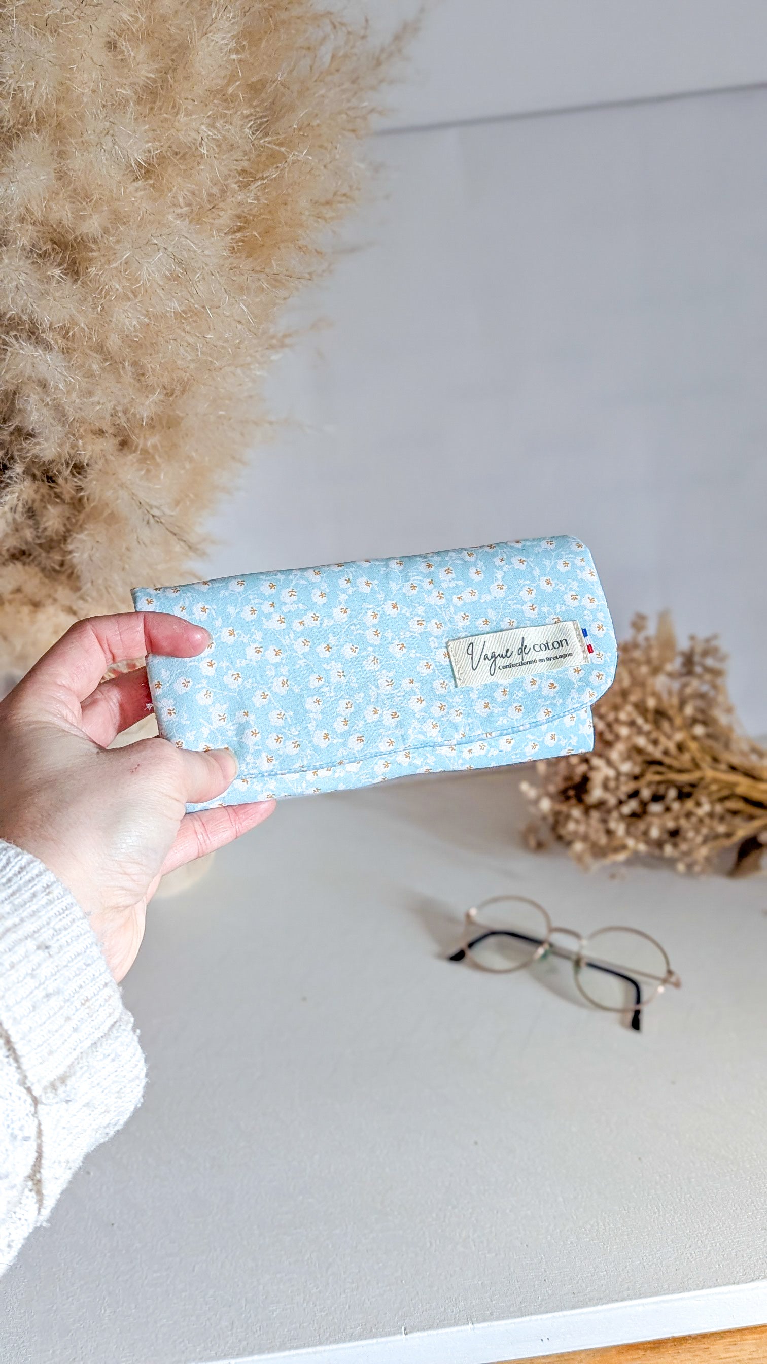 Etui à lunettes Fleurs de Coton