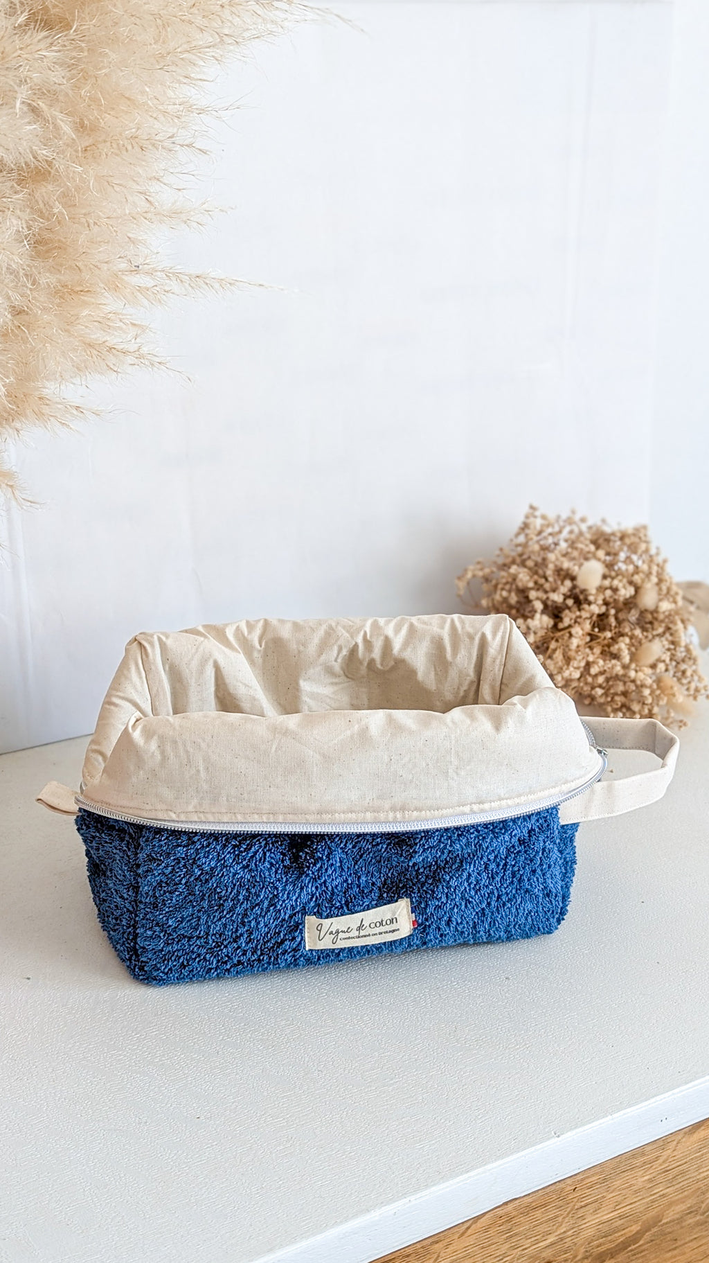 Grande trousse de toilette en éponge