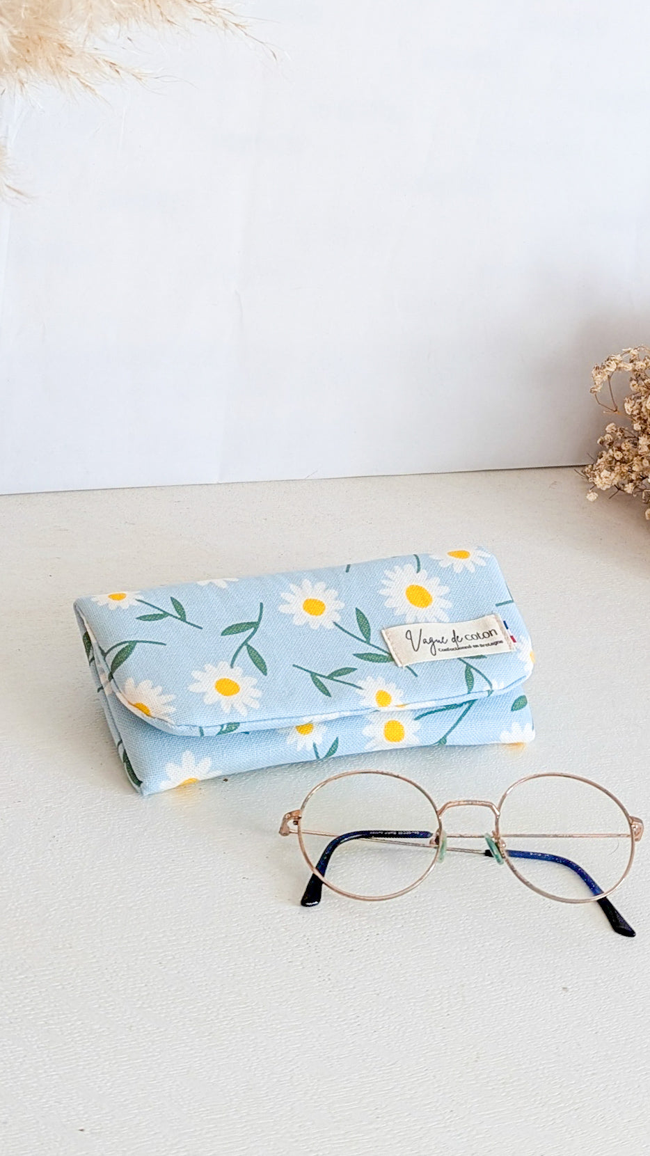 Etui à lunettes Marguerites