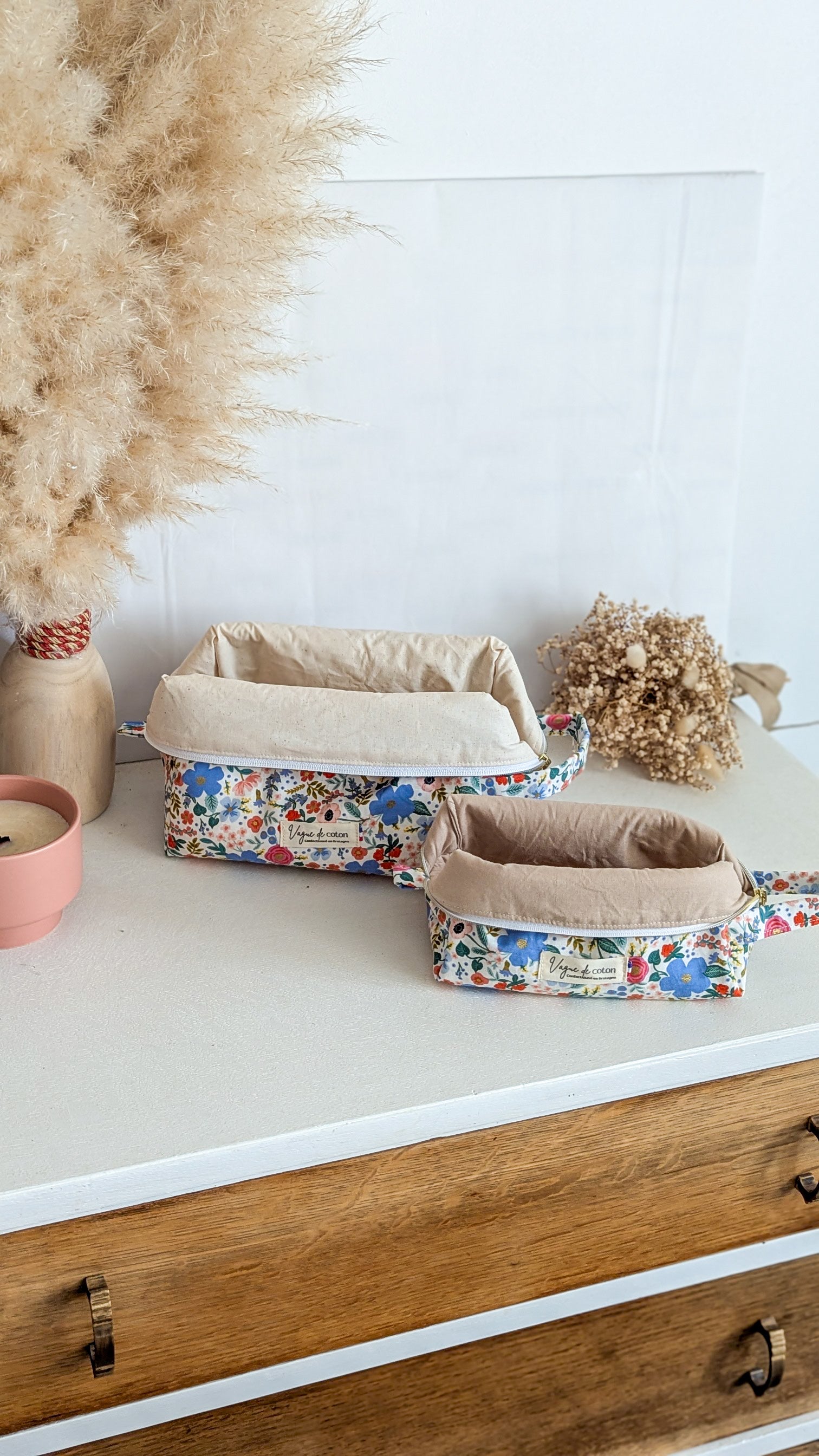 Petite trousse de toilette Printemps fleuri