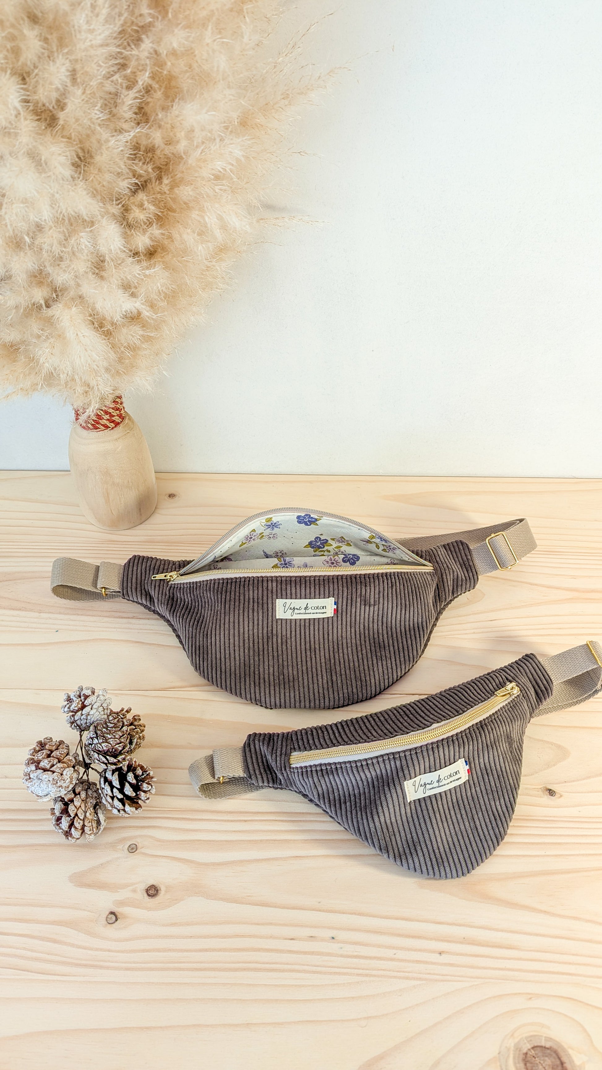 Sac banane Velours côtelé