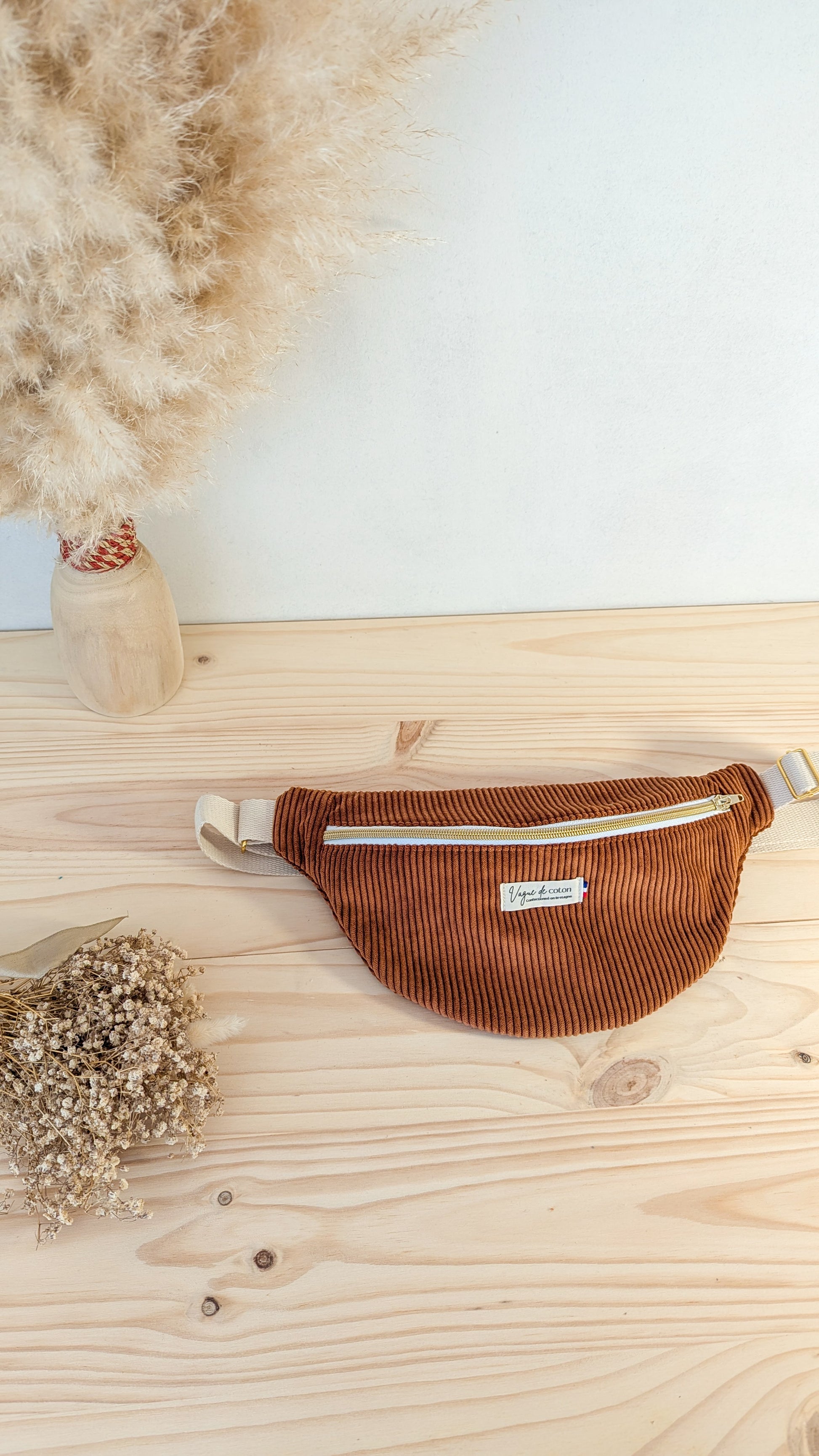 Sac banane Velours côtelé