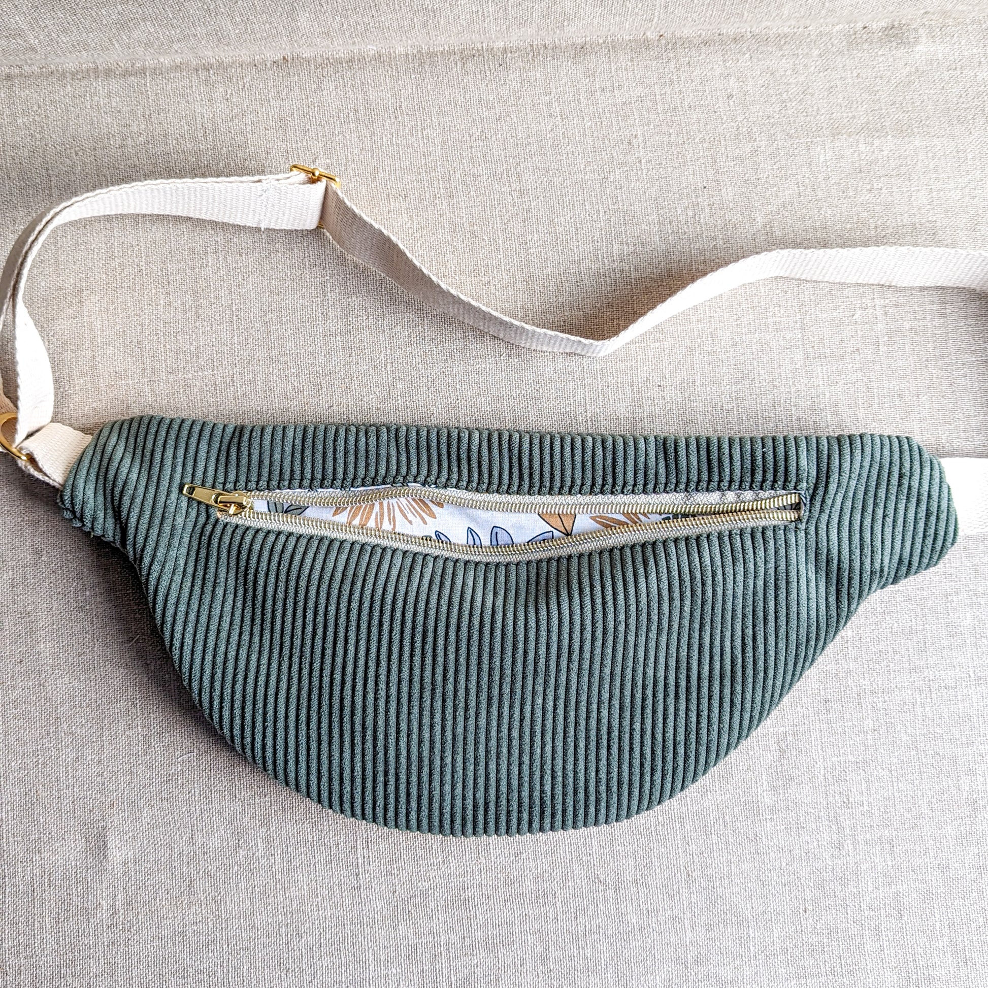 Sac banane Velours côtelé