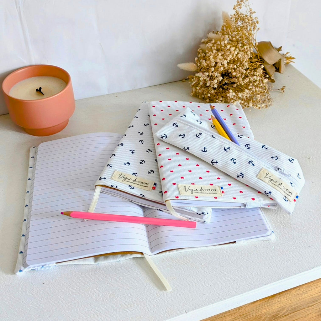 Trousse avec élastique Ancres