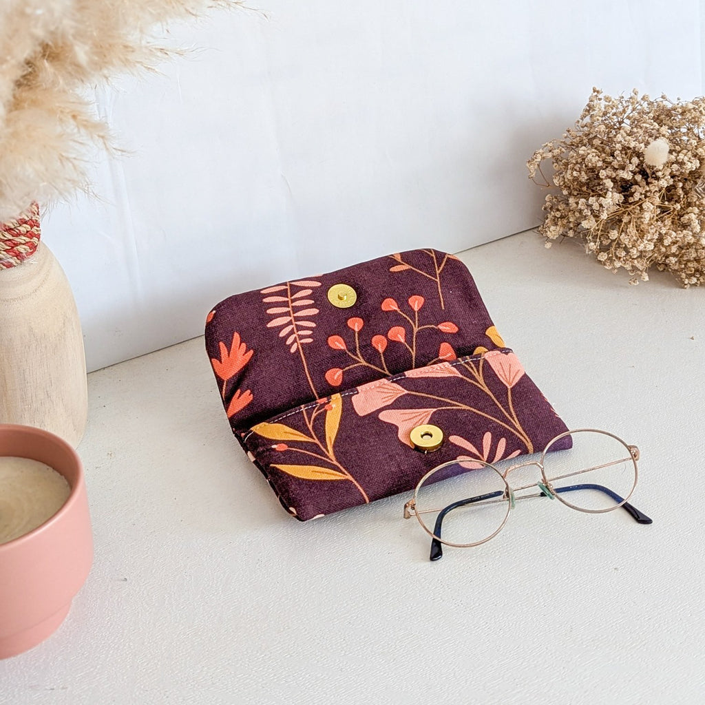 Etui à lunettes Prune