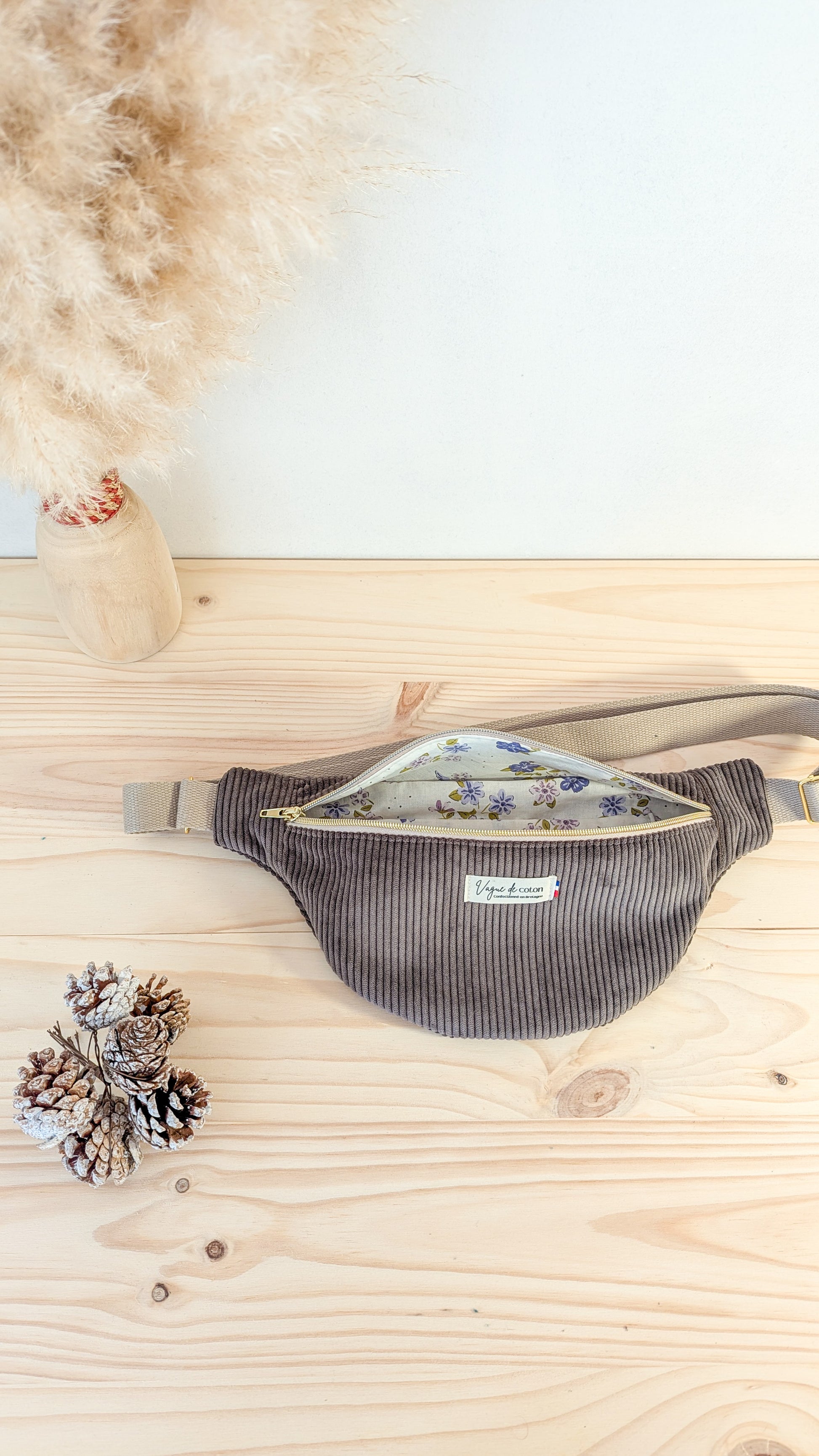 Sac banane Velours côtelé