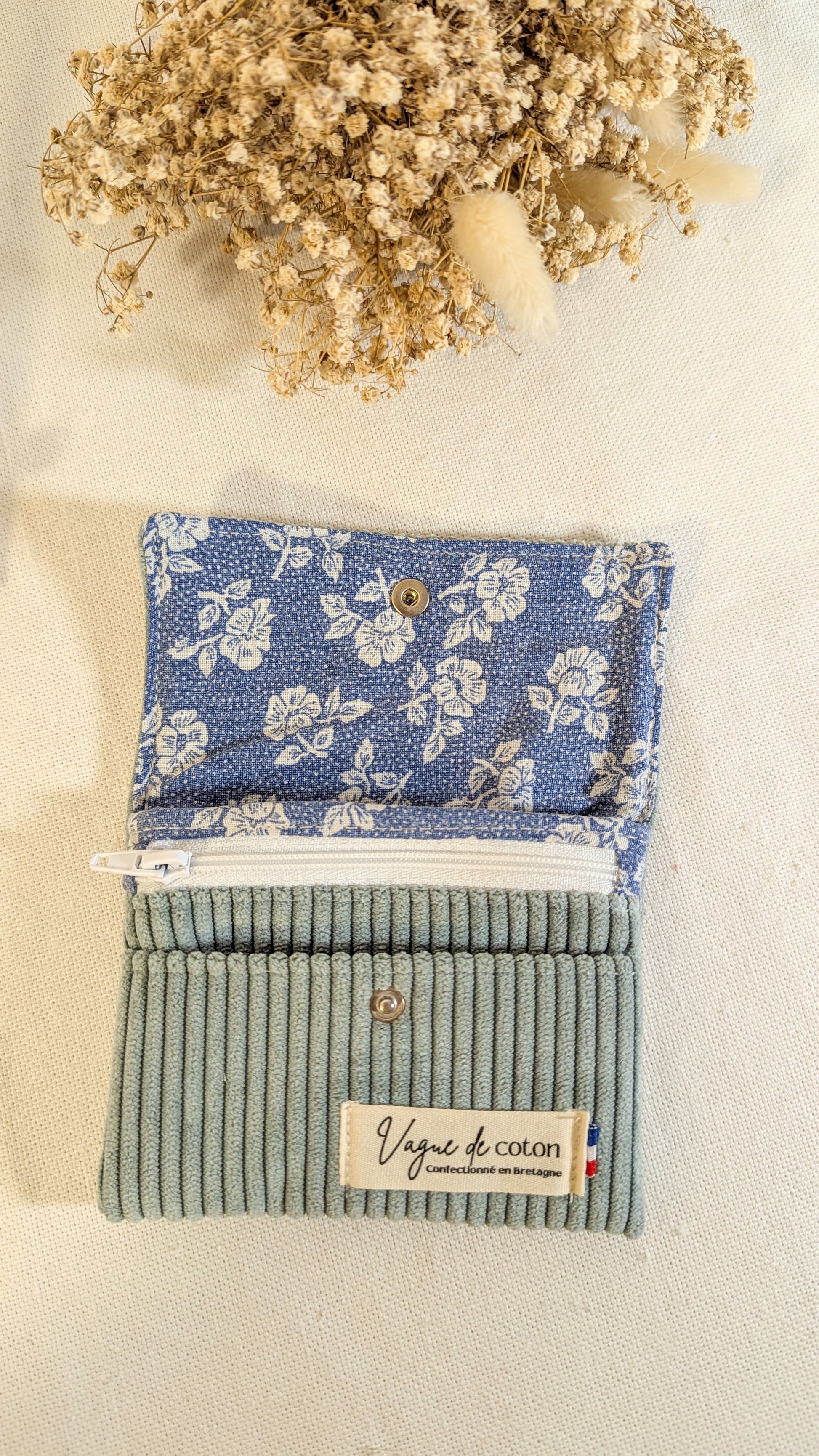 Porte-monnaie Velours côtelé