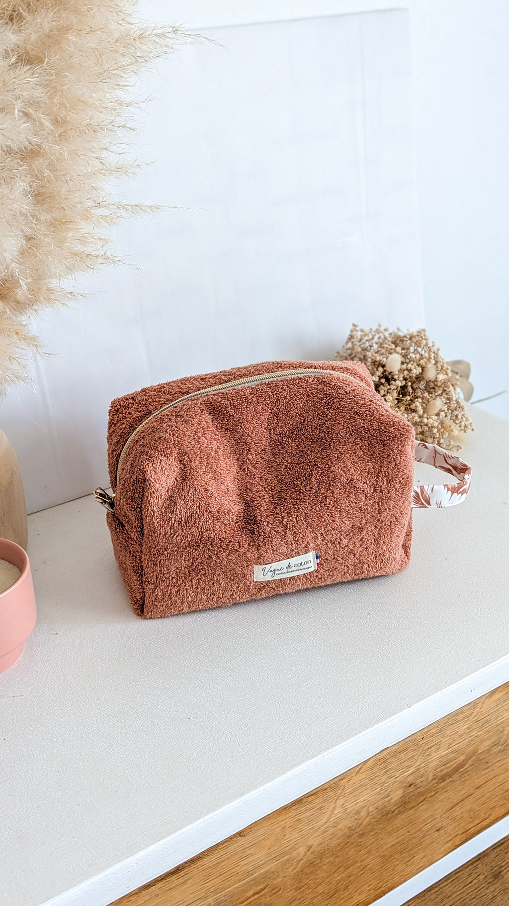 Grande trousse de toilette en éponge