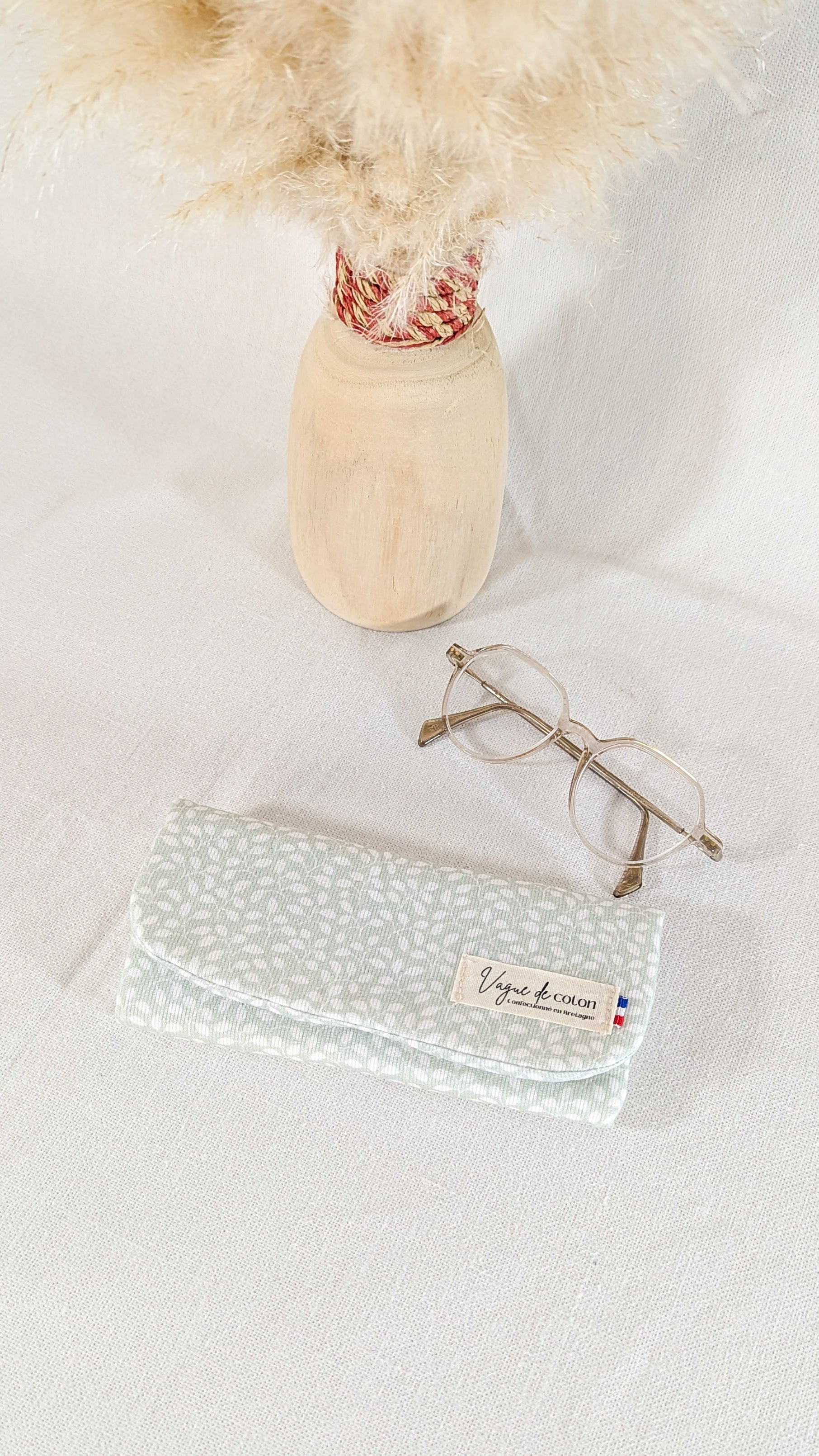 Etui à lunettes Vert d'eau