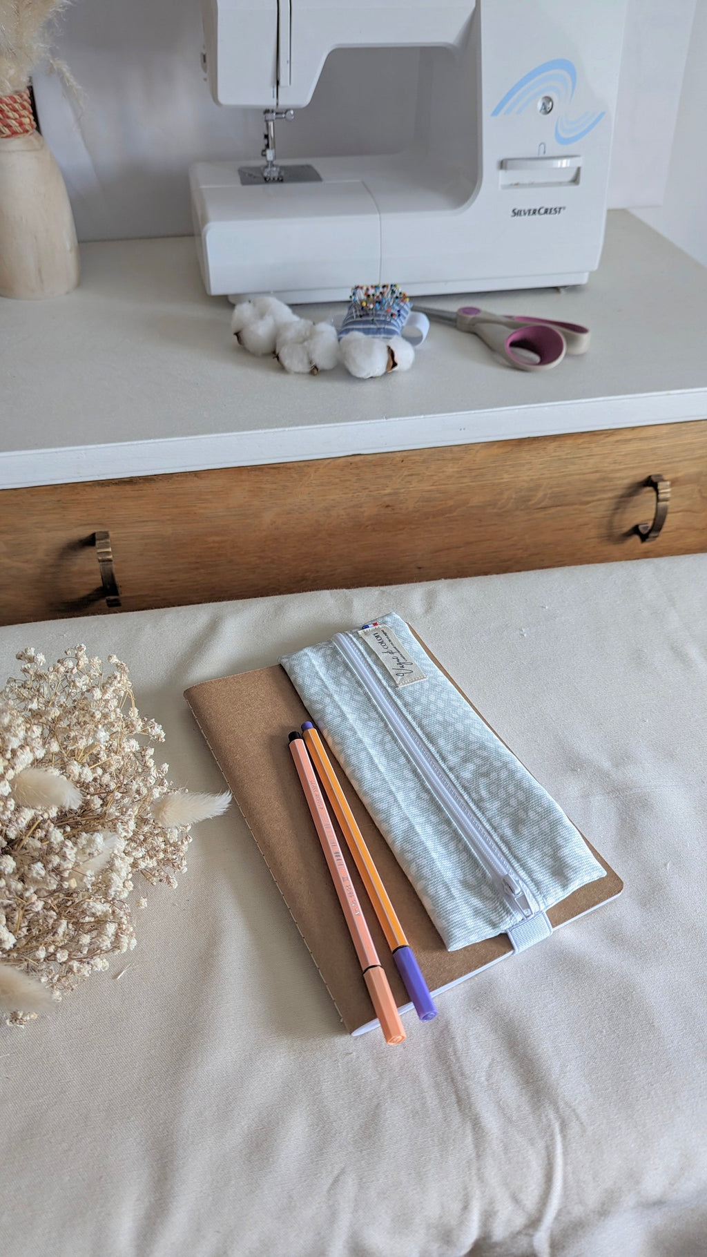 Trousse avec élastique personnalisée