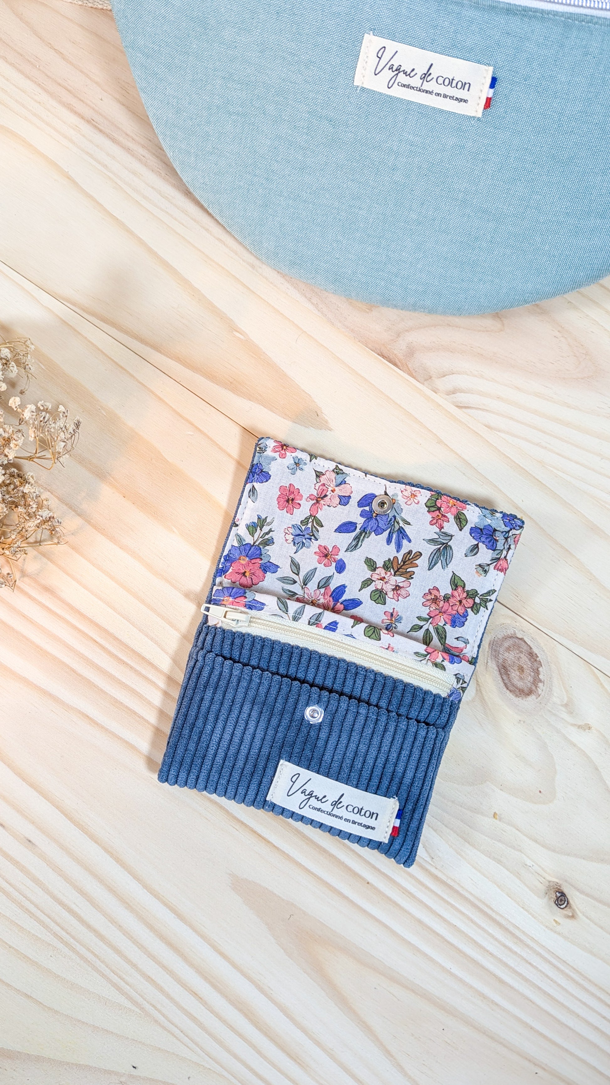 Porte-monnaie Velours côtelé